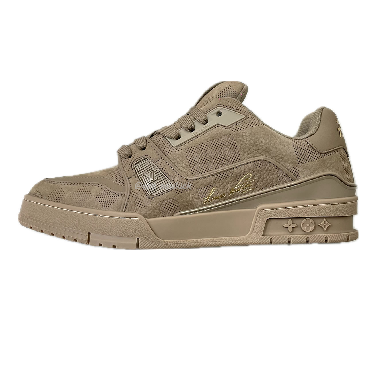 Louis Vuitton Lv Trainer Beige Raffia Mens Archlight 1a54h5 (1) - www.newkick.vip