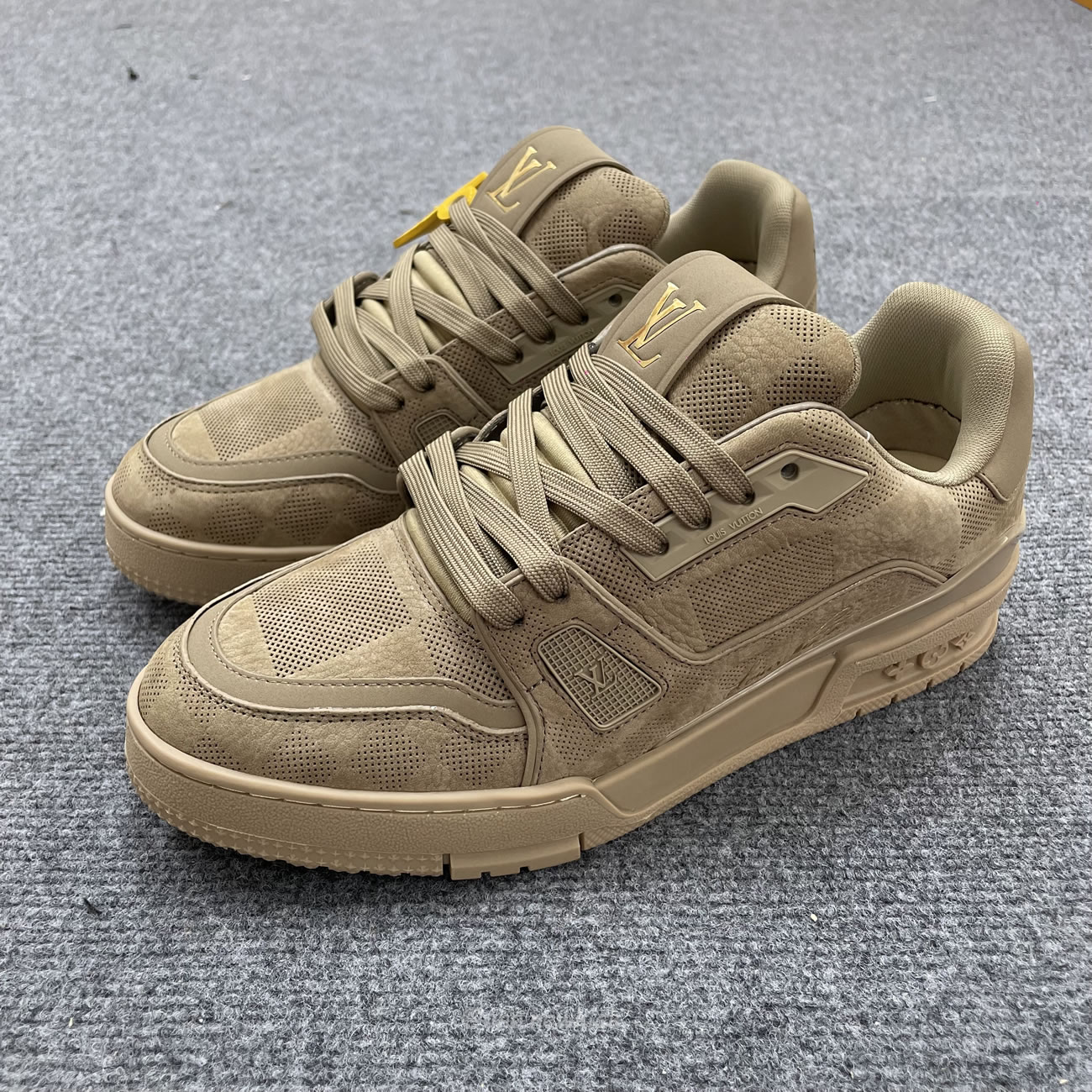 Louis Vuitton Lv Trainer Beige Raffia Mens Archlight 1a54h5 (9) - www.newkick.vip