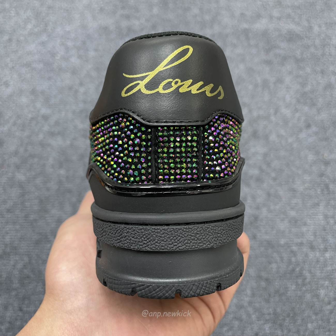 Louis Vuitton Trainer Black Crystals 1a815l (4) - www.newkick.vip