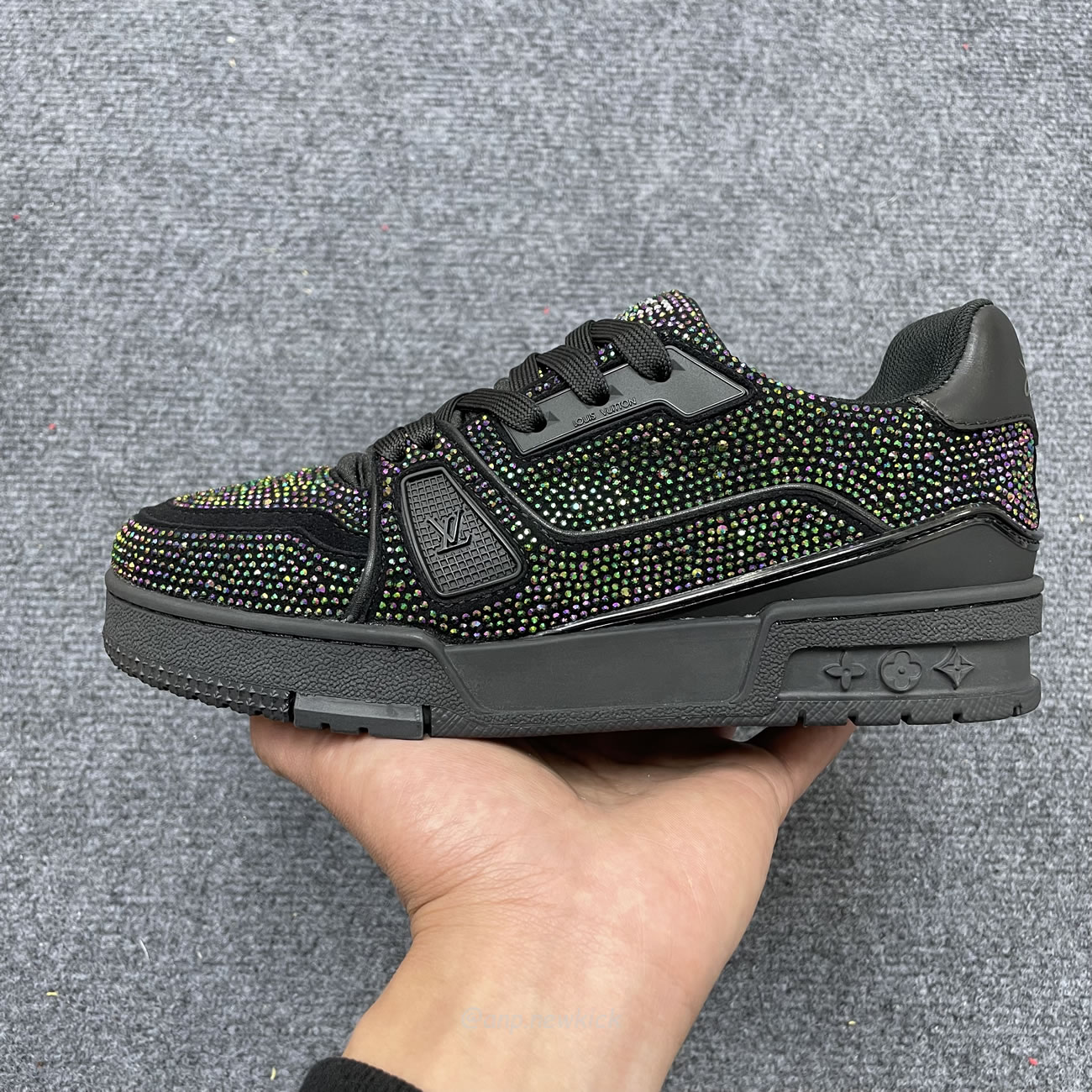 Louis Vuitton Trainer Black Crystals 1a815l (5) - www.newkick.vip