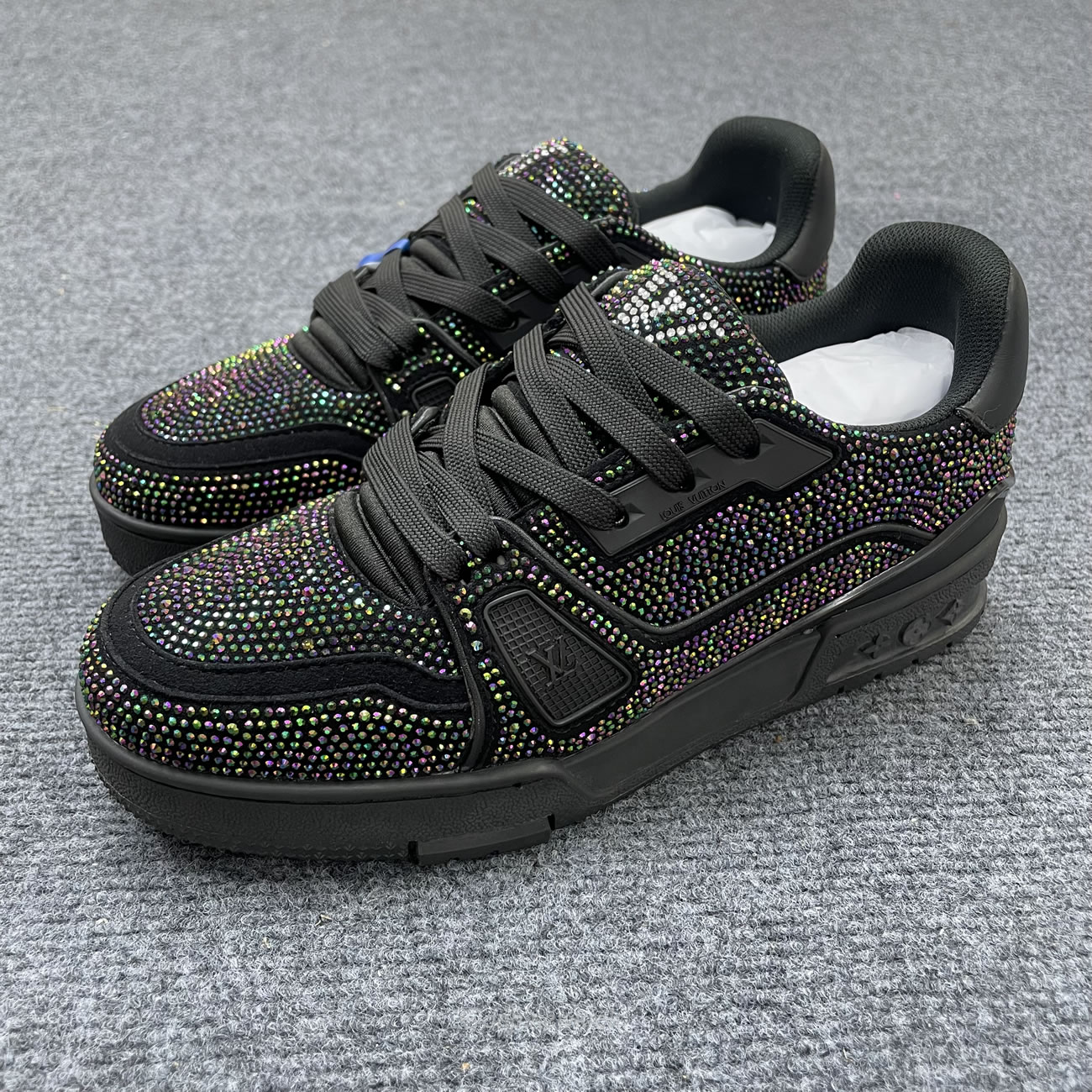 Louis Vuitton Trainer Black Crystals 1a815l (9) - www.newkick.vip