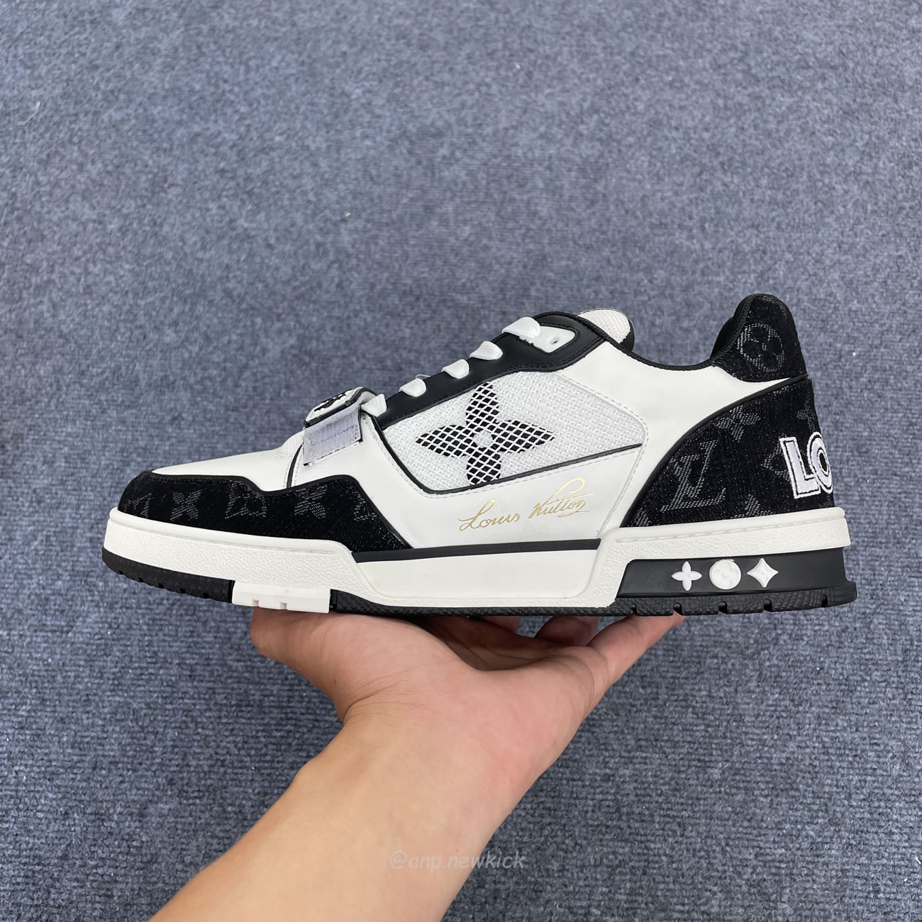 Louis Vuitton Lv Trainer Velcro Strap Monogram Denim Black White 1a9zau (4) - www.newkick.vip Louis Vuitton Lv Trainer Velcro Strap Monogram Denim Black White 1a9zau (4) - www.newkick.vip