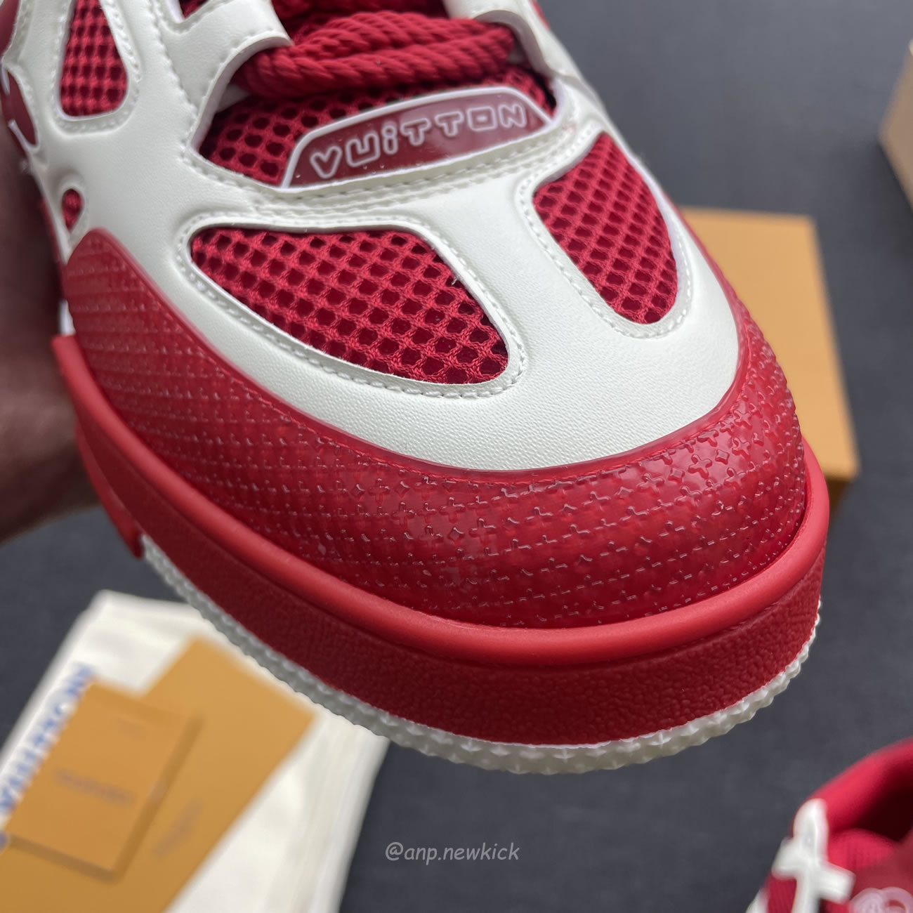 Louis Vuitton Lv Skate Sneaker Red White 1aars5 (4) - www.newkick.vip