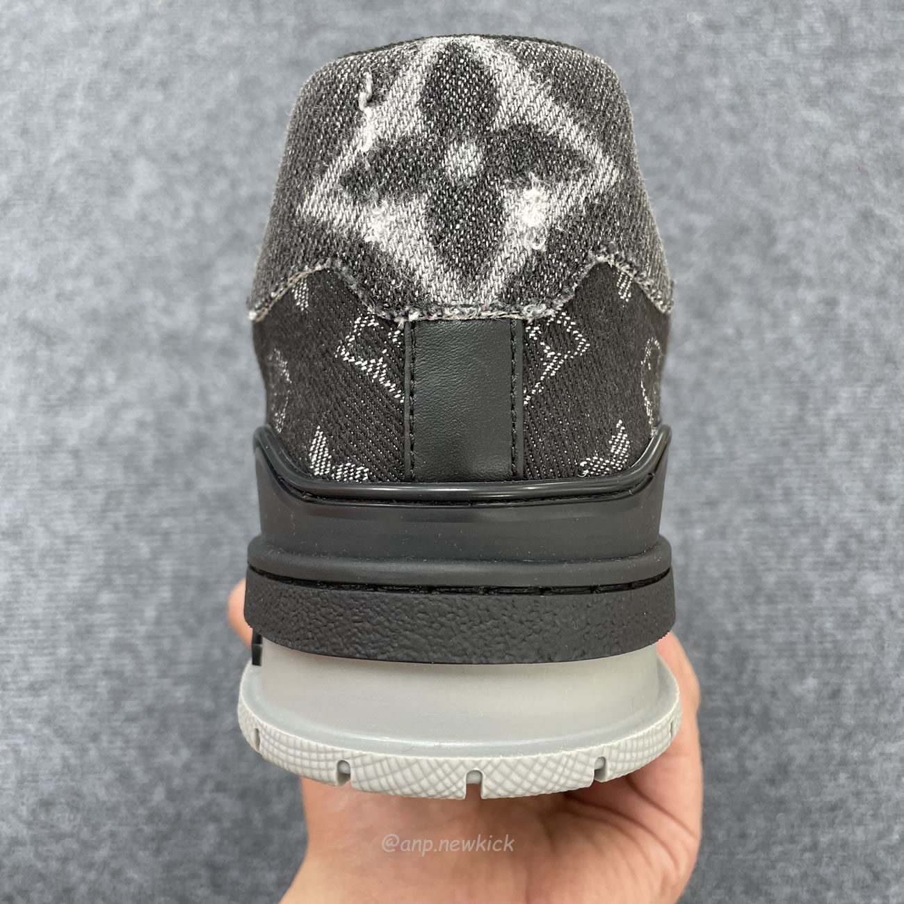 Louis Vuitton Lv Trainer Black Monogram Denim 1ac4zg (6) - www.newkick.vip