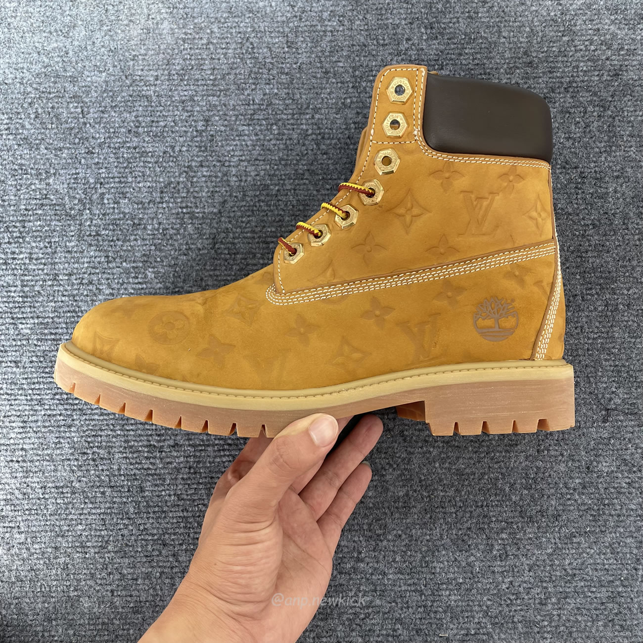 Louis Vuitton Timberland 6 Ankle Boot Wheat Monogram 1ad72x (12) - www.newkick.vip