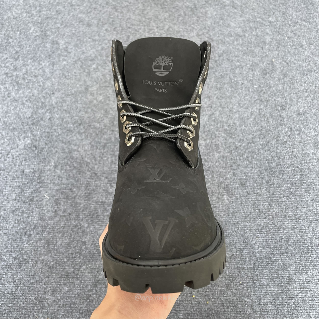 Louis Vuitton Timberland 6 Botín Ankle Boot Black Monogram 1ad73h (10) - www.newkick.vip