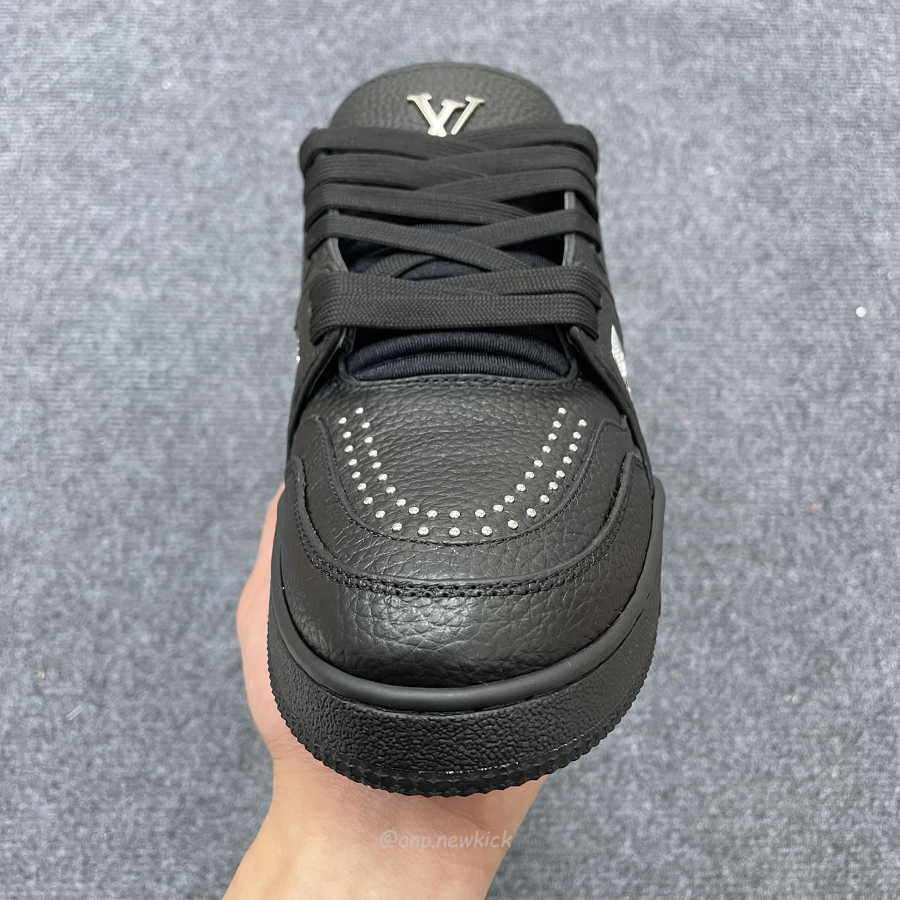 Louis Vuitton Lv Trainer Black White Calf Leather 1addby (10) - www.newkick.vip
