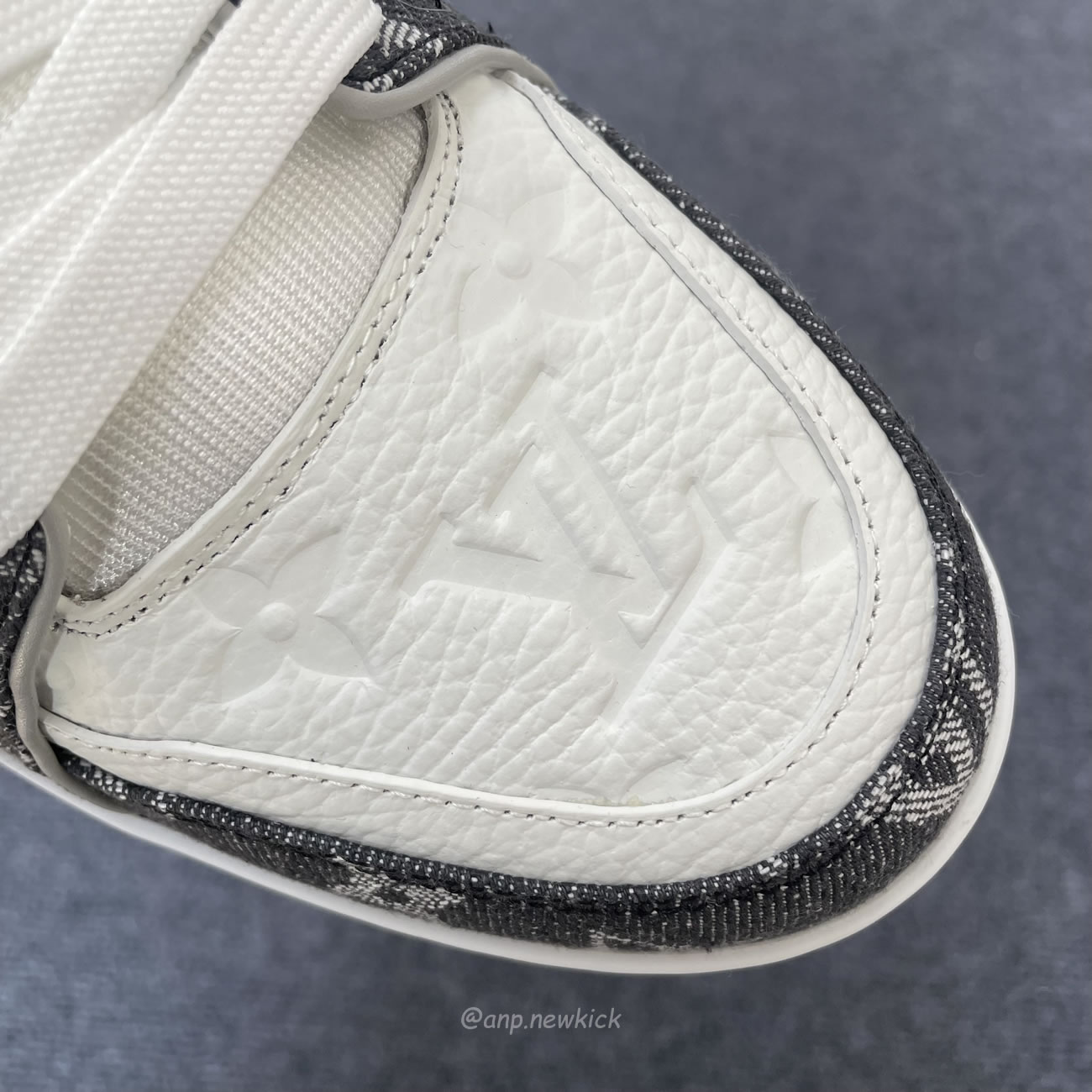 Louis Vuitton Trainer Monogram Denim Grey White 1adf58 (6) - www.newkick.vip