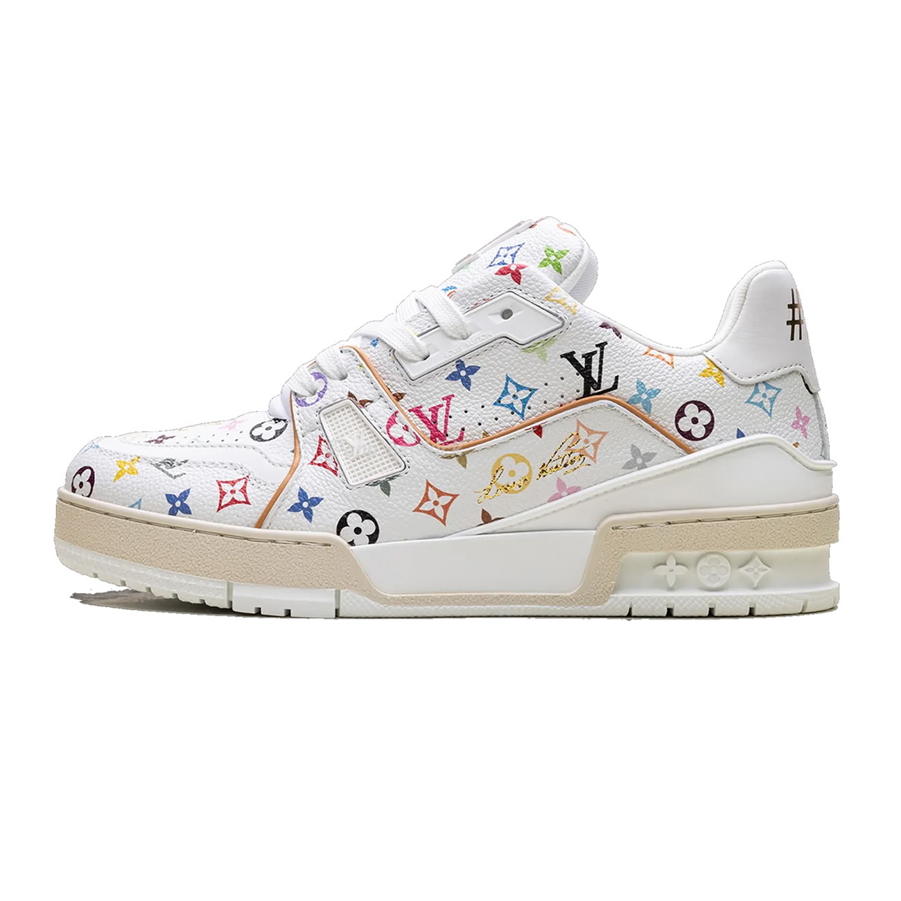 Louis Vuitton Lv Trainer Takashi Murakami White 1ahekg (1) - www.newkick.vip