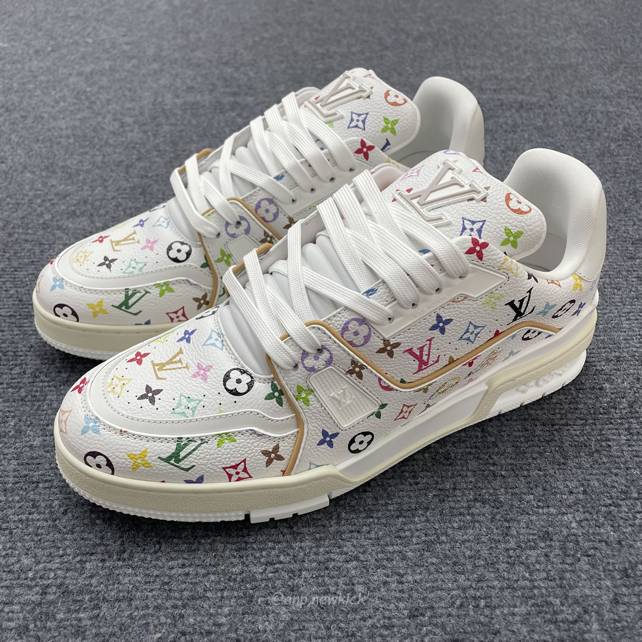 Louis Vuitton Lv Trainer Takashi Murakami White 1ahekg (8) - www.newkick.vip