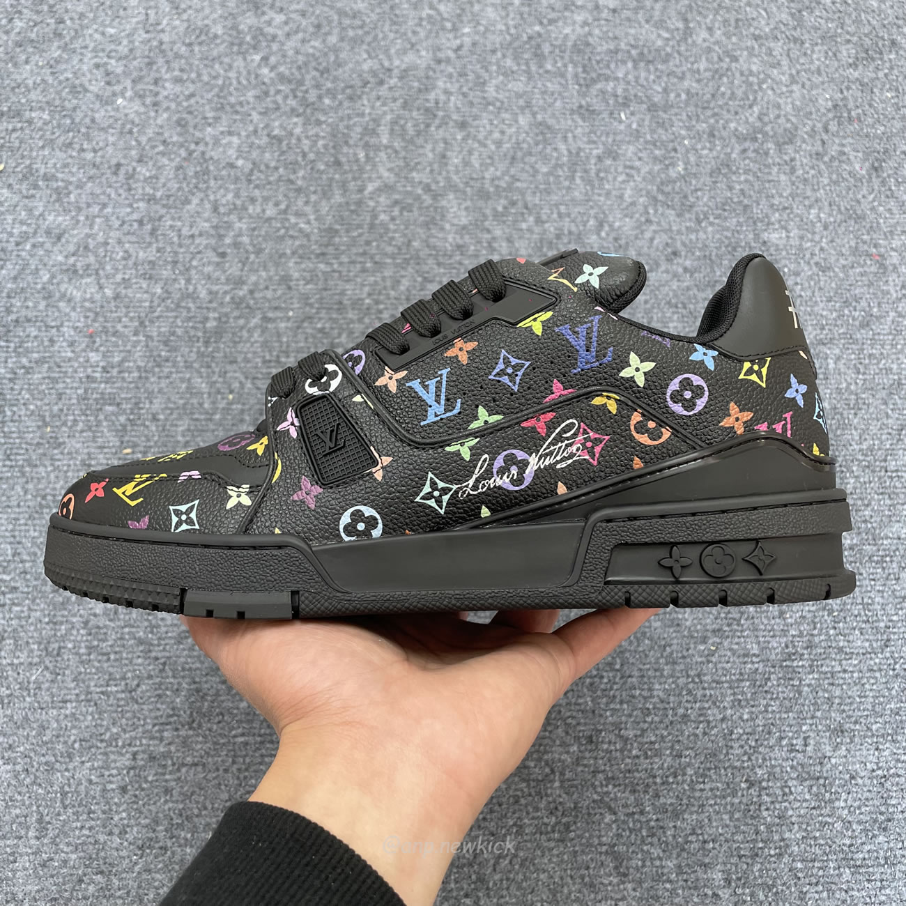 Louis Vuitton Lv Trainer Takashi Murakami Black 1ahekz (5) - www.newkick.vip