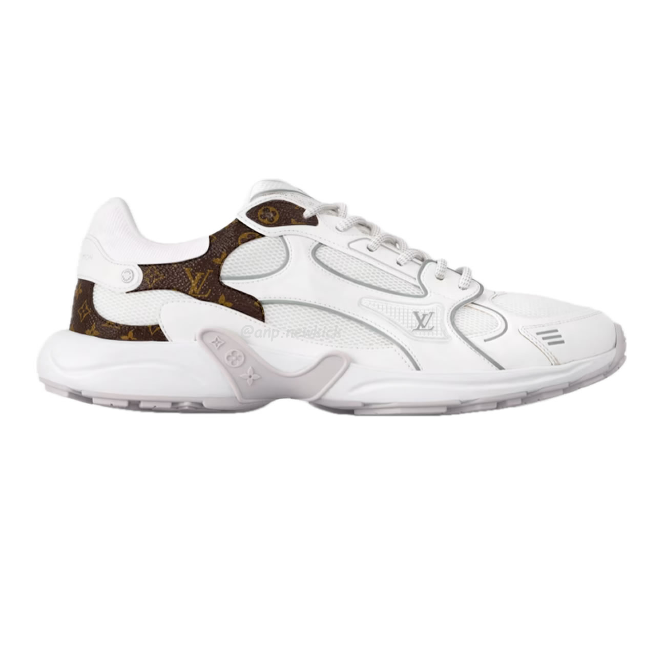 Louis Vuitton Lv Olympia Sneaker Blanc Black Silvery 1ahoht (3) - www.newkick.vip