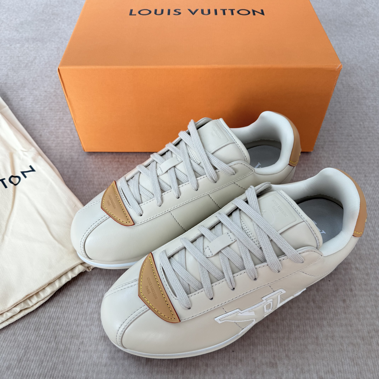 Louis Vuitton Lv Buttersoft Sneaker Beige 1aikj1 (7) - www.newkick.vip