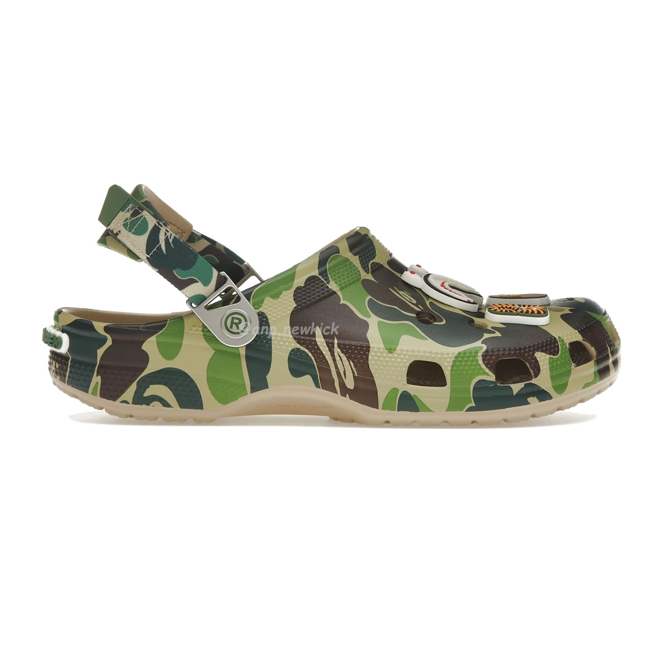 Crocs Classic Clog A Bathing Ape Abc Camo Blue Green Pink Black 209627 4tb (2) - www.newkick.vip