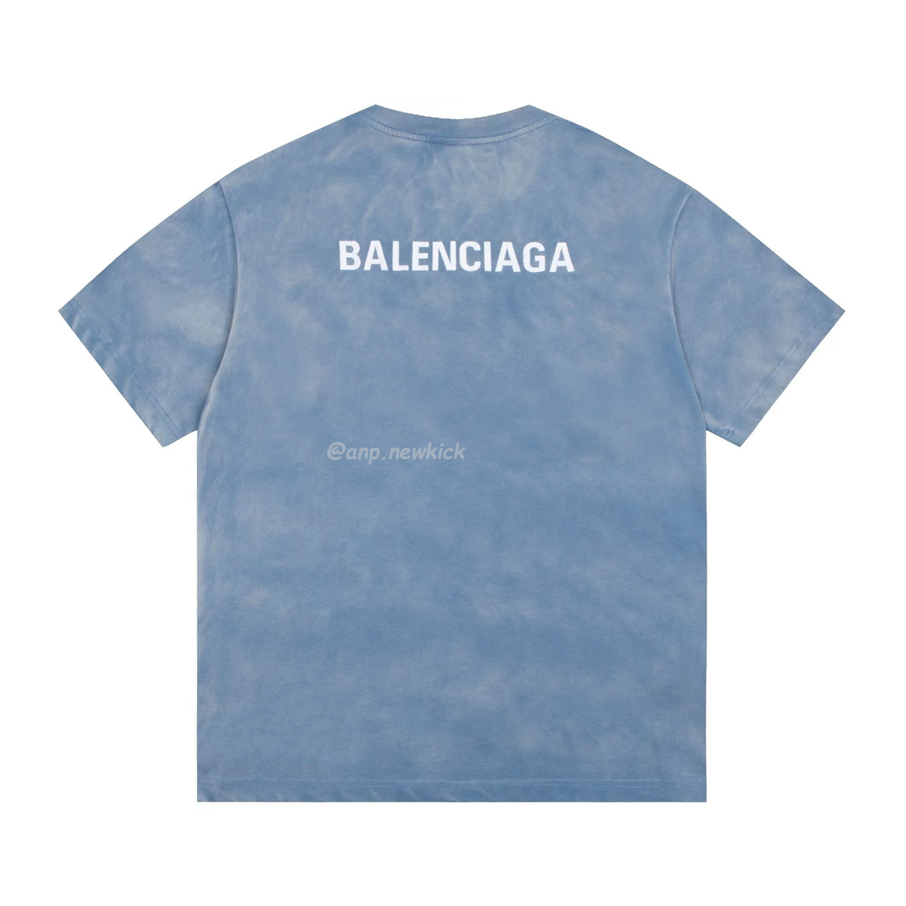 Balenciaga 24ss Letter Logo Printing Short Sleeve Retro T Shirt (5) - www.newkick.vip