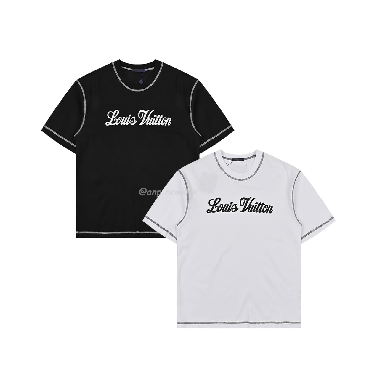 Louis Vuitton 24ss Stitching Cursive Embroidery Letters, Short Sleeves T Shirt (1) - www.newkick.vip Louis Vuitton 24ss Stitching Cursive Embroidery Letters, Short Sleeves T Shirt (1) - www.newkick.vip