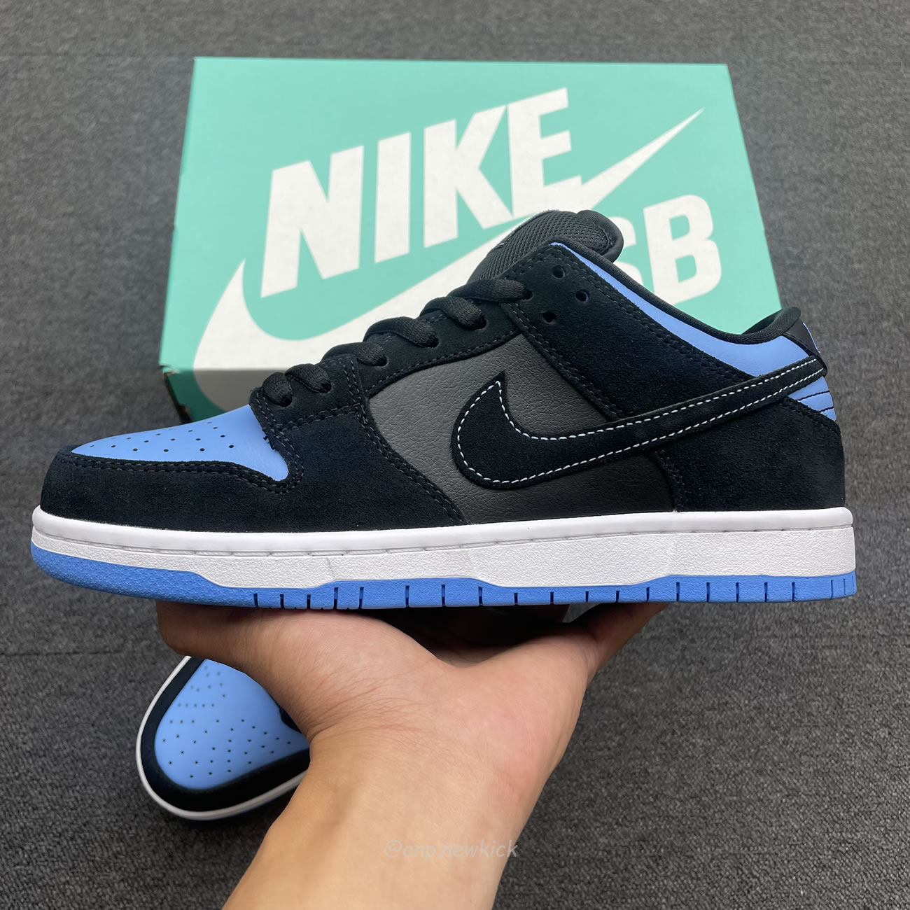 Nike Sb Dunk Low Black University Blue 304292 048 (2) - www.newkick.vip