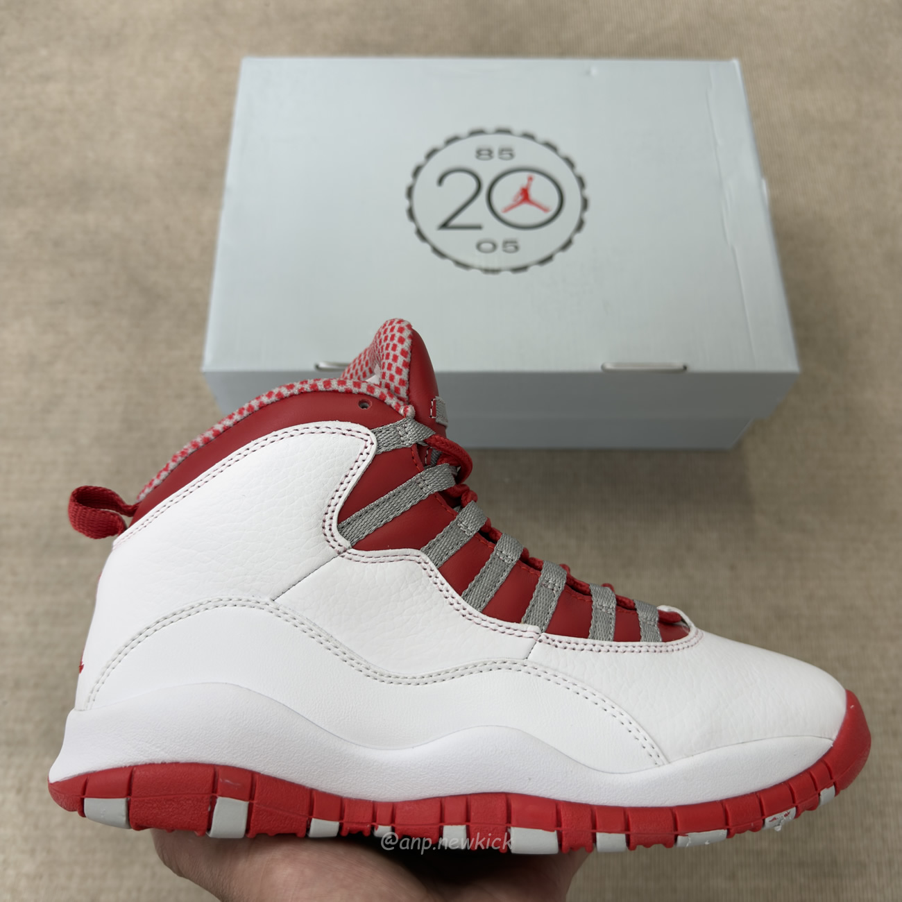 Air Jordan 10 Retro Red Steel 310805 161 (3) - www.newkick.vip