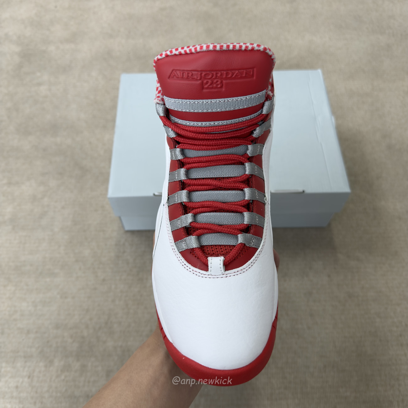 Air Jordan 10 Retro Red Steel 310805 161 (5) - www.newkick.vip