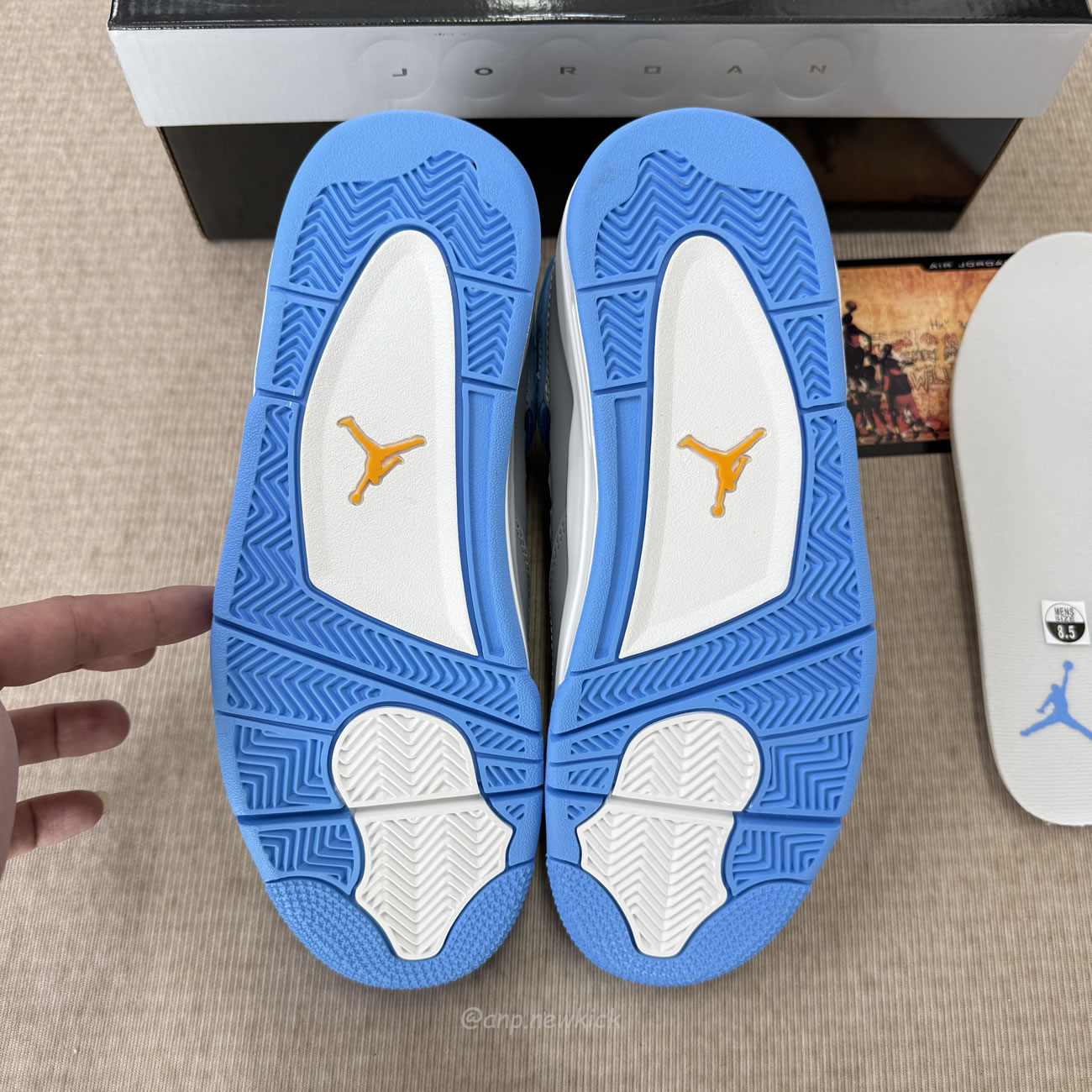 Air Jordan 4 Retro Mist Blue 314254 041 (11) - www.newkick.vip