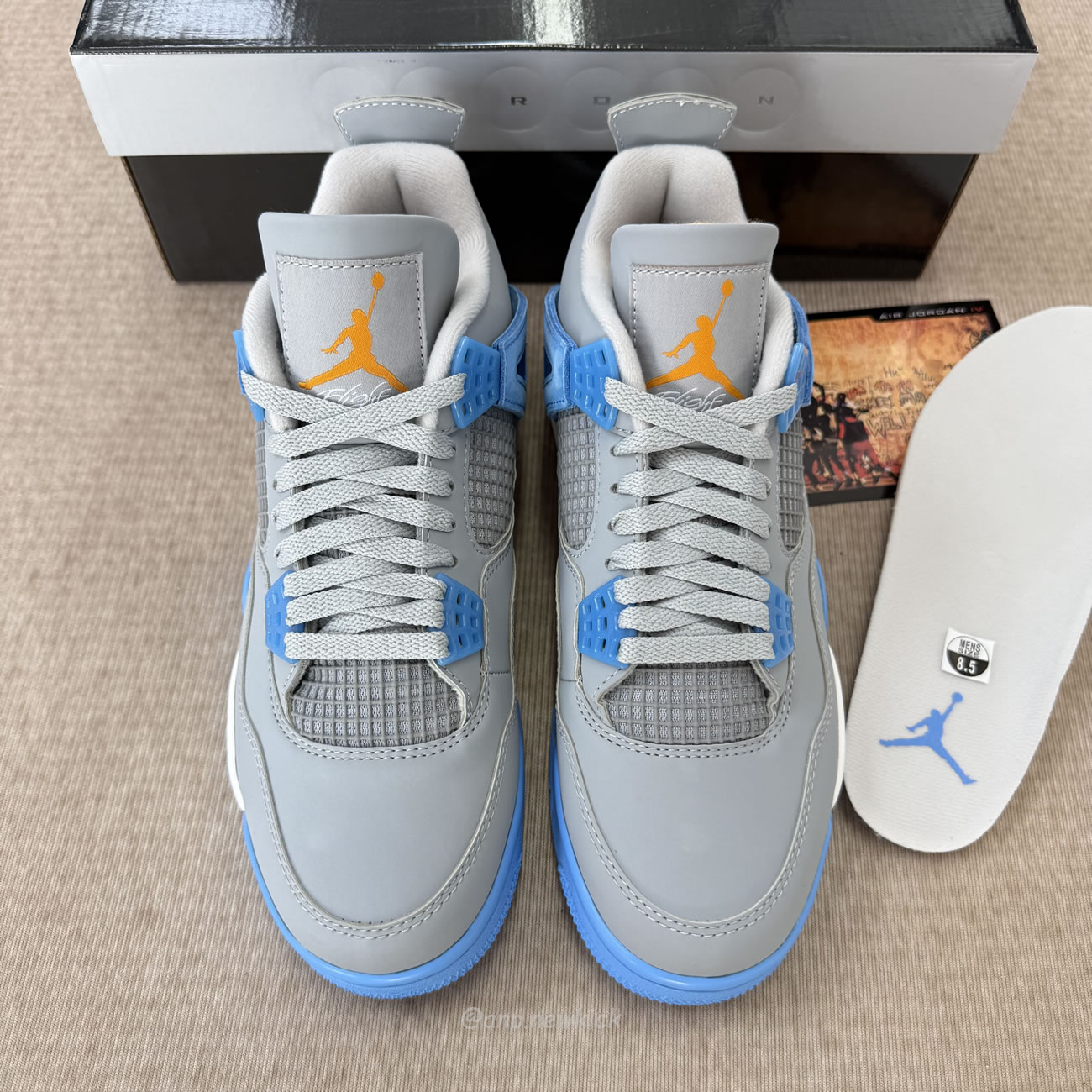 Air Jordan 4 Retro Mist Blue 314254 041 (9) - www.newkick.vip