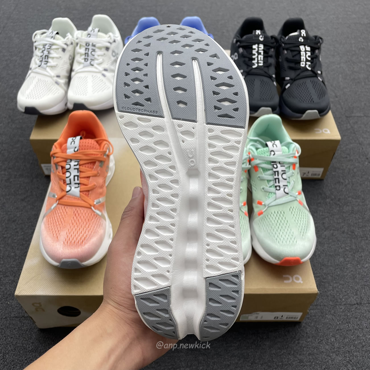 On Running Cloudsurfer Creek Flame Heather White Frost Black 3md10421071 (11) - www.newkick.vip