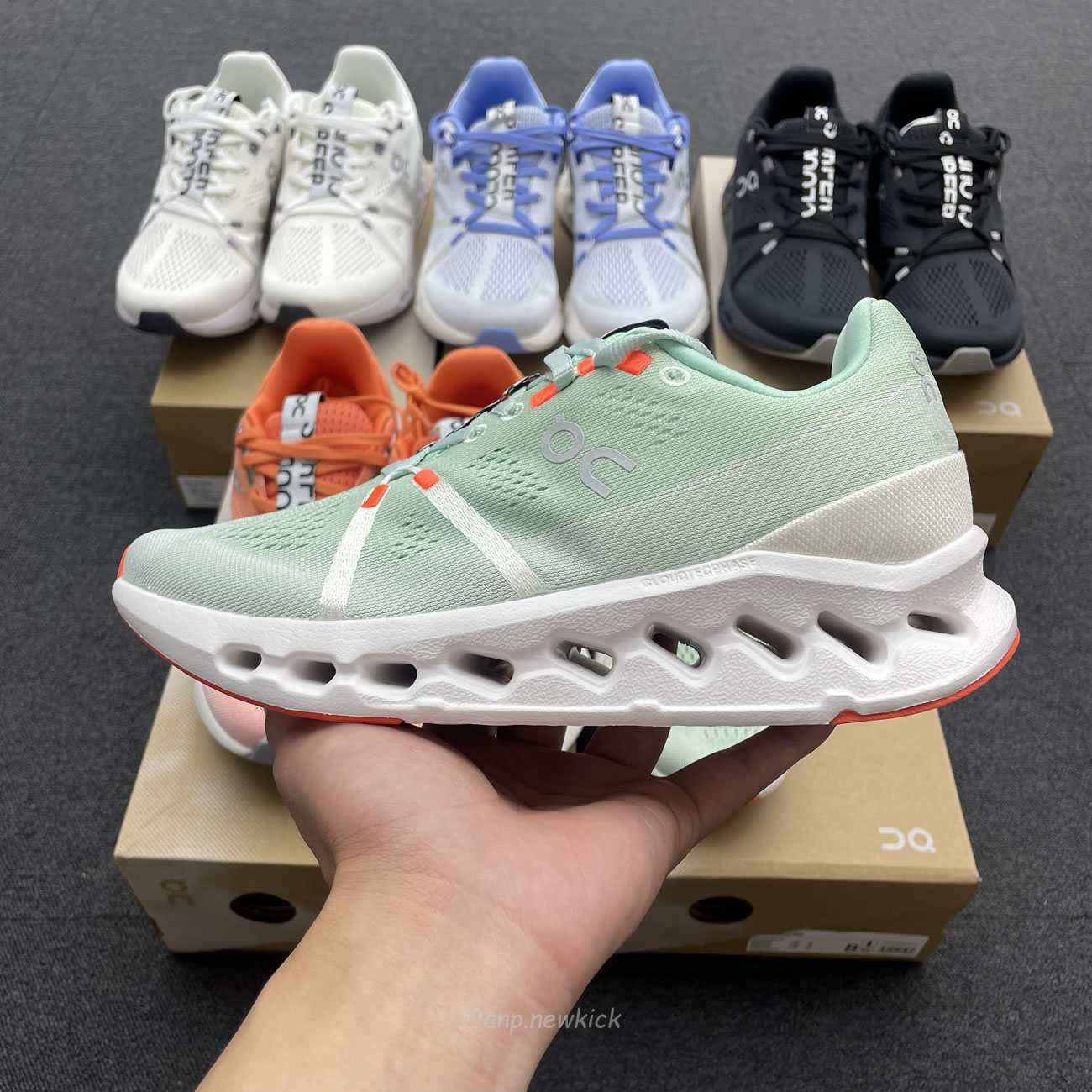 On Running Cloudsurfer Creek Flame Heather White Frost Black 3md10421071 (13) - www.newkick.vip