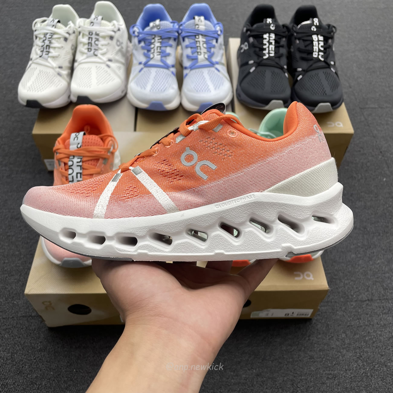 On Running Cloudsurfer Creek Flame Heather White Frost Black 3md10421071 (16) - www.newkick.vip