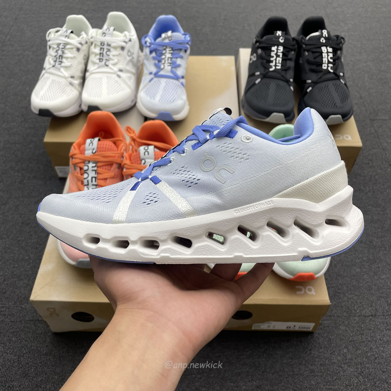 On Running Cloudsurfer Creek Flame Heather White Frost Black 3md10421071 (4) - www.newkick.vip