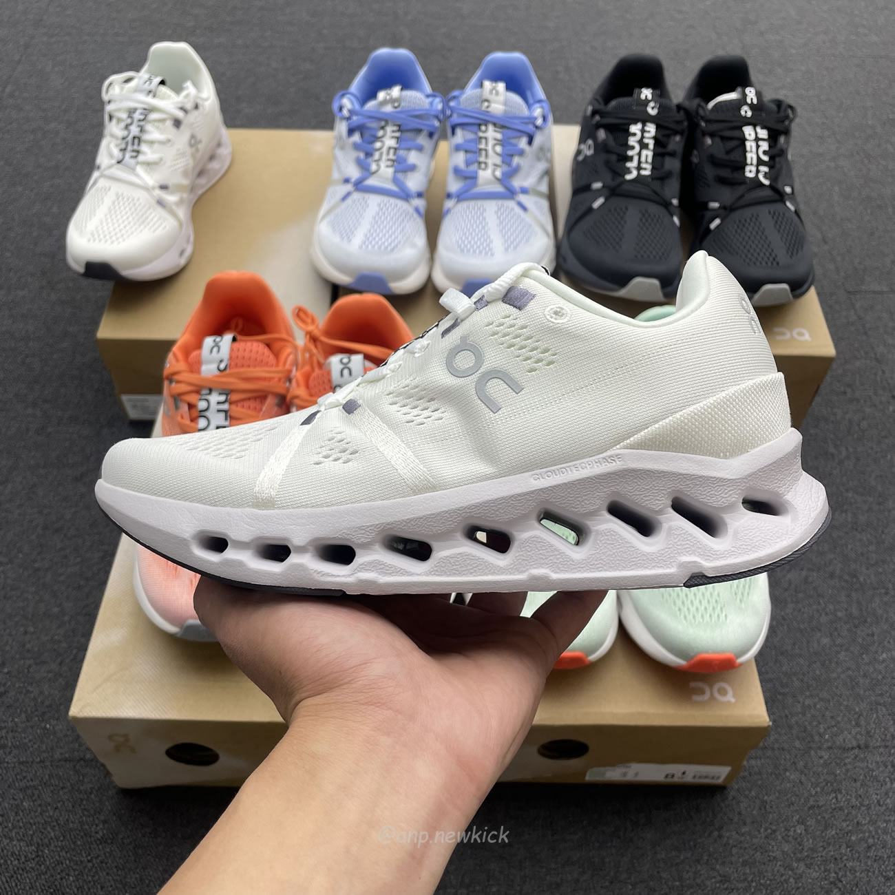 On Running Cloudsurfer Creek Flame Heather White Frost Black 3md10421071 (8) - www.newkick.vip