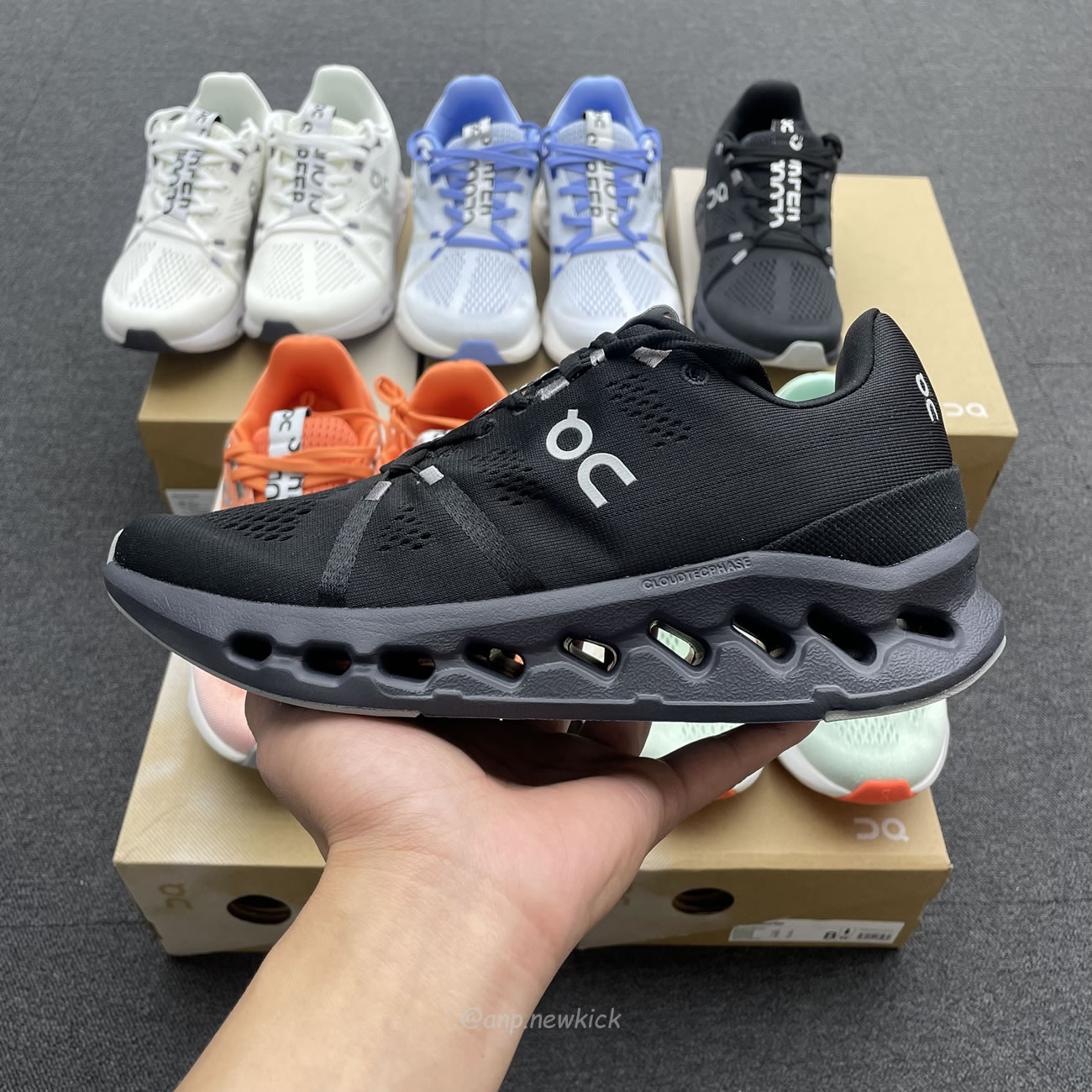 On Running Cloudsurfer Creek Flame Heather White Frost Black 3md10421071 (9) - www.newkick.vip