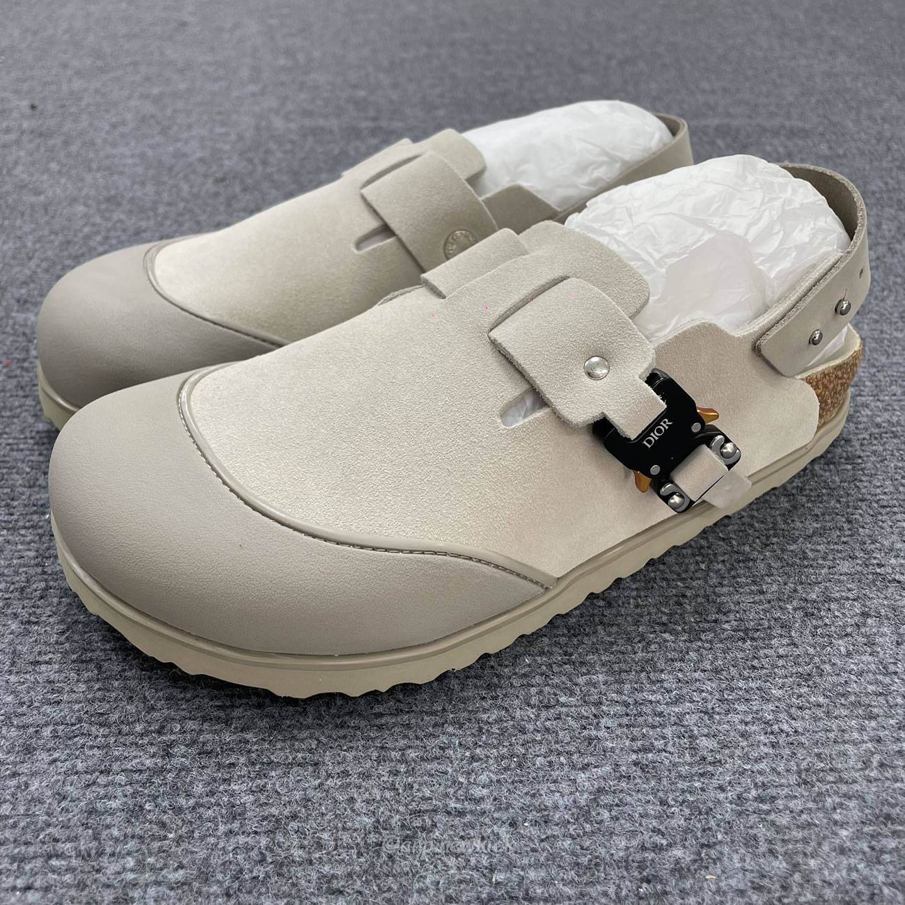 Dior By Birkenstock Tokio Mule Greige Grey Black Brown 3sa116zsd H700 (8) - www.newkick.vip Dior By Birkenstock Tokio Mule Greige Grey Black Brown 3sa116zsd H700 (8) - www.newkick.vip