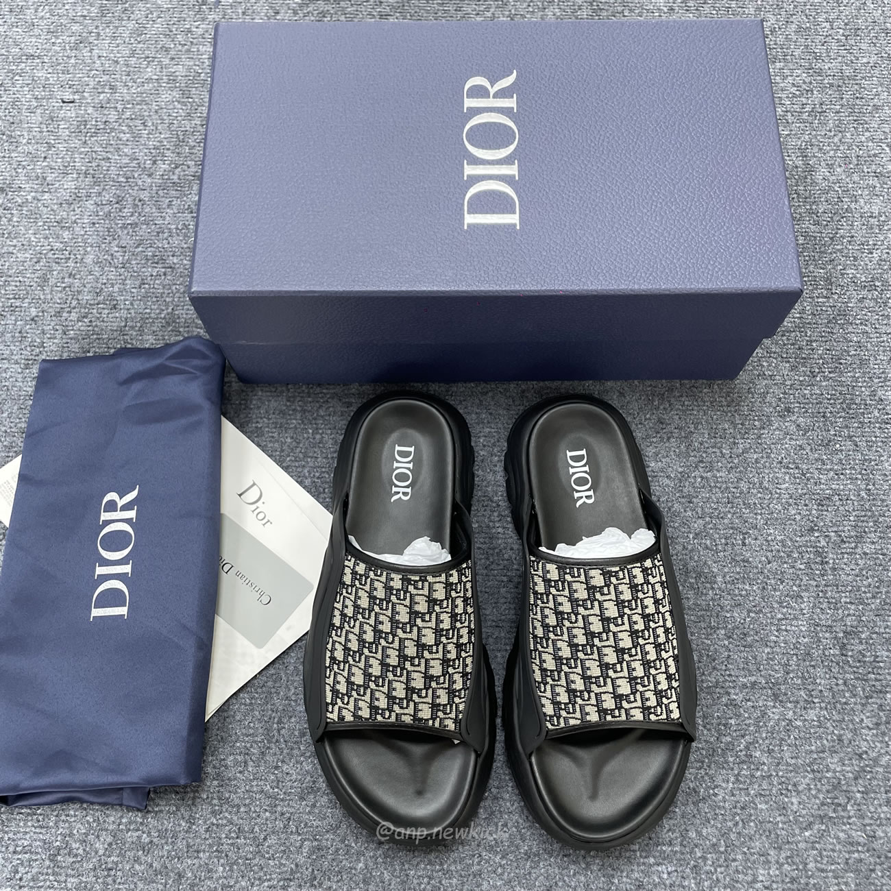 Dior Slippers Men Black 3sa132zyf H516 (5) - www.newkick.vip