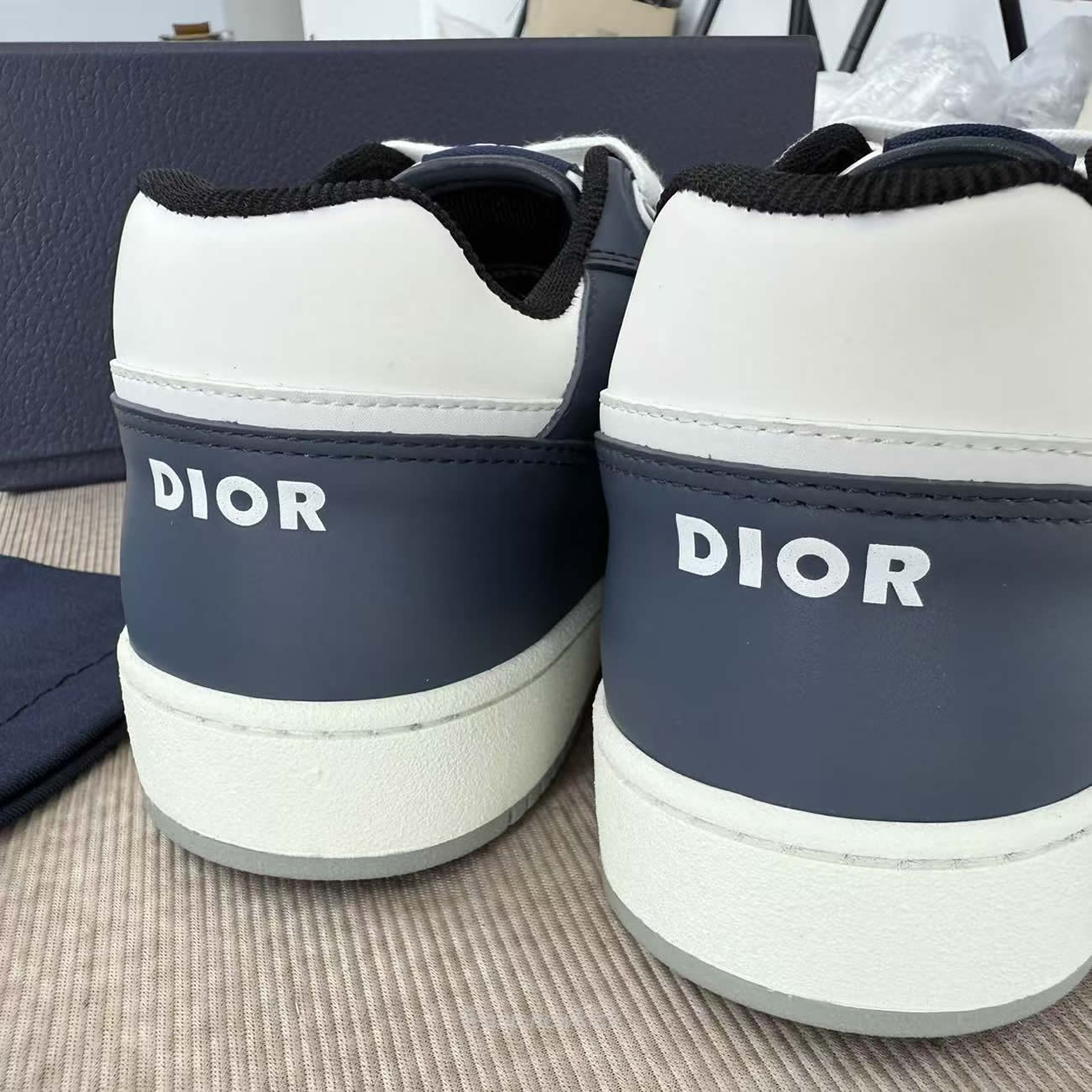 Dior B27 Low Blue Cream Dior Gray Beige Black Dior Oblique Jacquard 3sn272zir_h568 (5) - www.newkick.vip