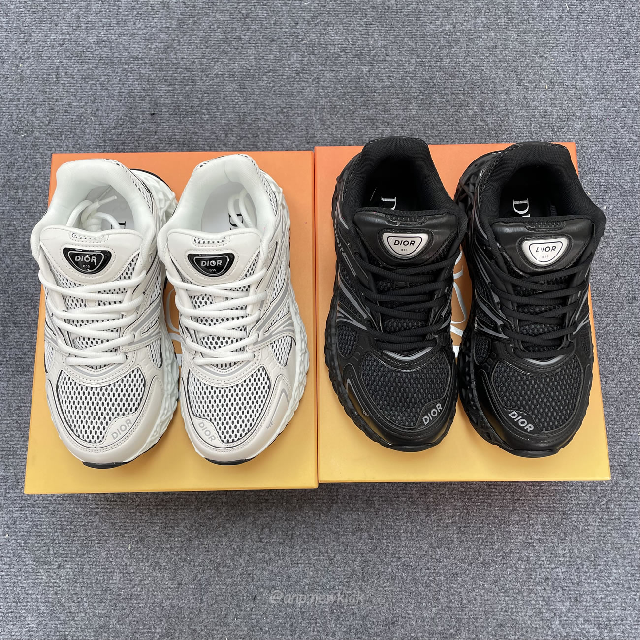 Dior B35 Nxxt Sneaker Black Technical Fabric And Black Technical Mesh 3sn323zcy H968 (10) - www.newkick.vip