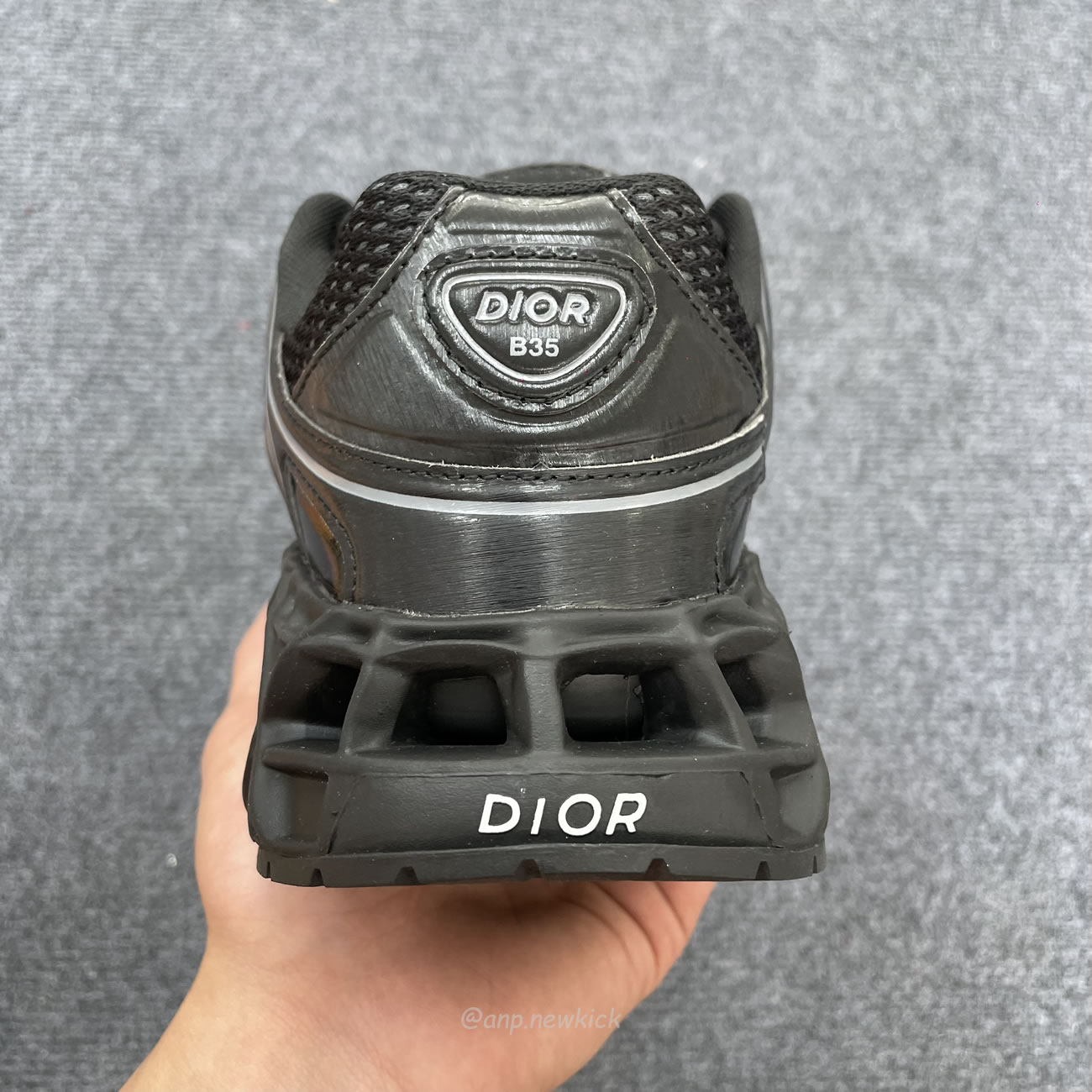 Dior B35 Nxxt Sneaker Black Technical Fabric And Black Technical Mesh 3sn323zcy H968 (12) - www.newkick.vip