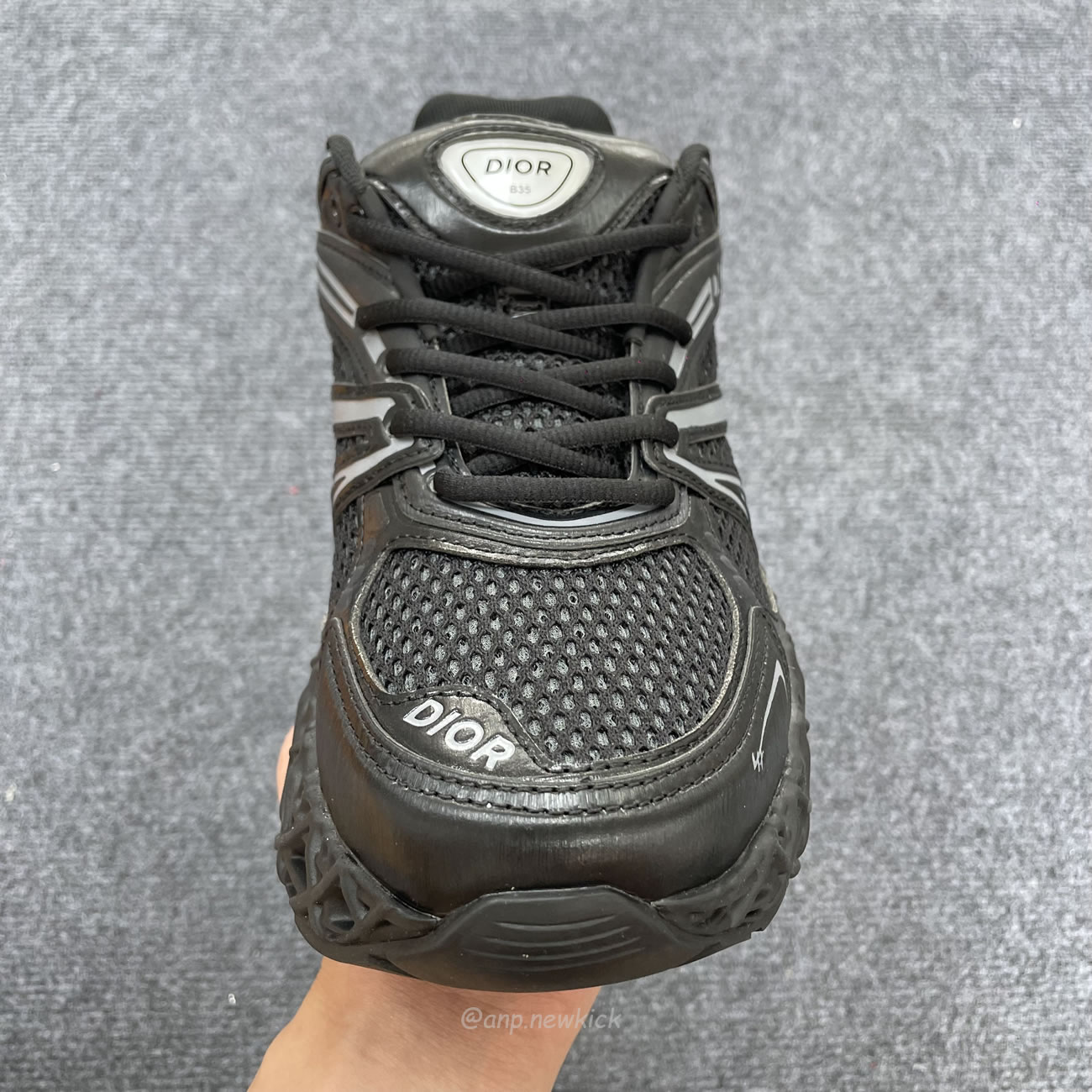 Dior B35 Nxxt Sneaker Black Technical Fabric And Black Technical Mesh 3sn323zcy H968 (3) - www.newkick.vip