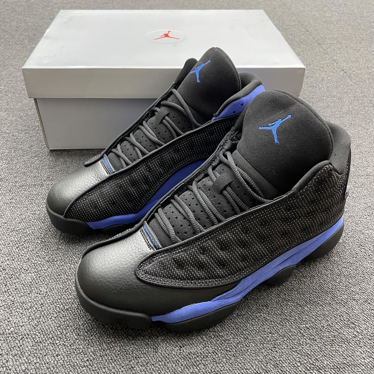 Air Jordan 13 Retro Black Hyper Royal 414571 040 (10) - www.newkick.vip