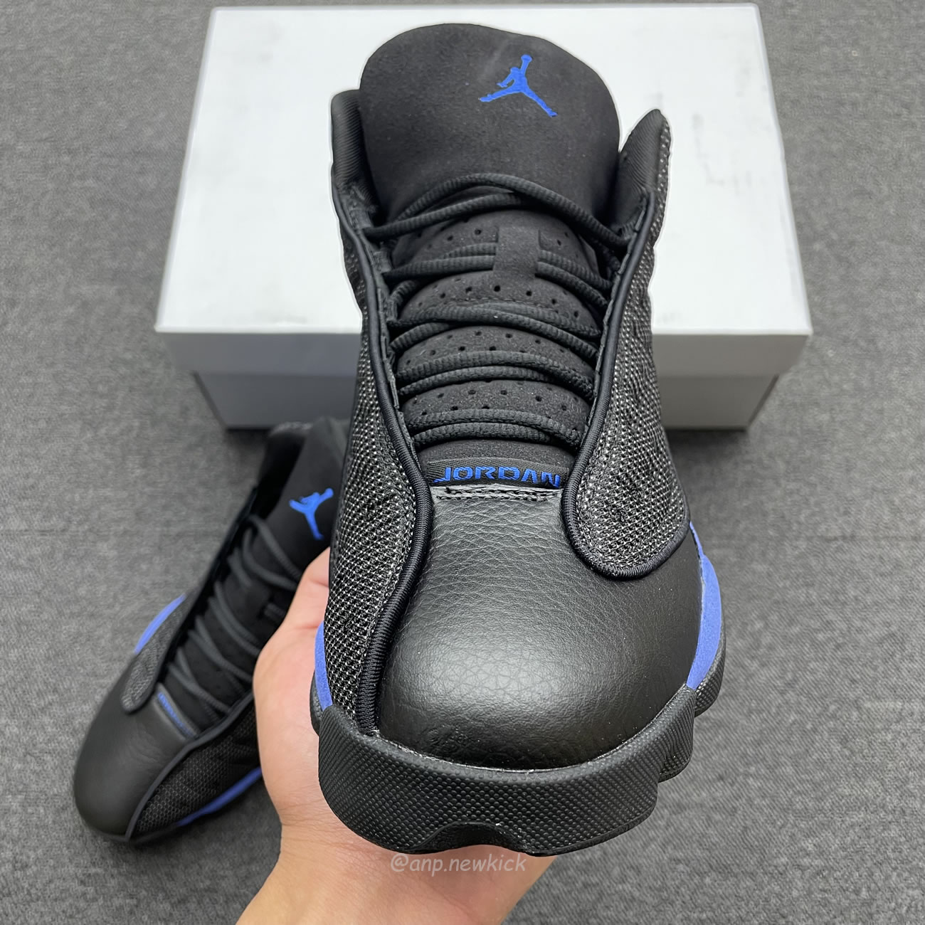 Air Jordan 13 Retro Black Hyper Royal 414571 040 (12) - www.newkick.vip