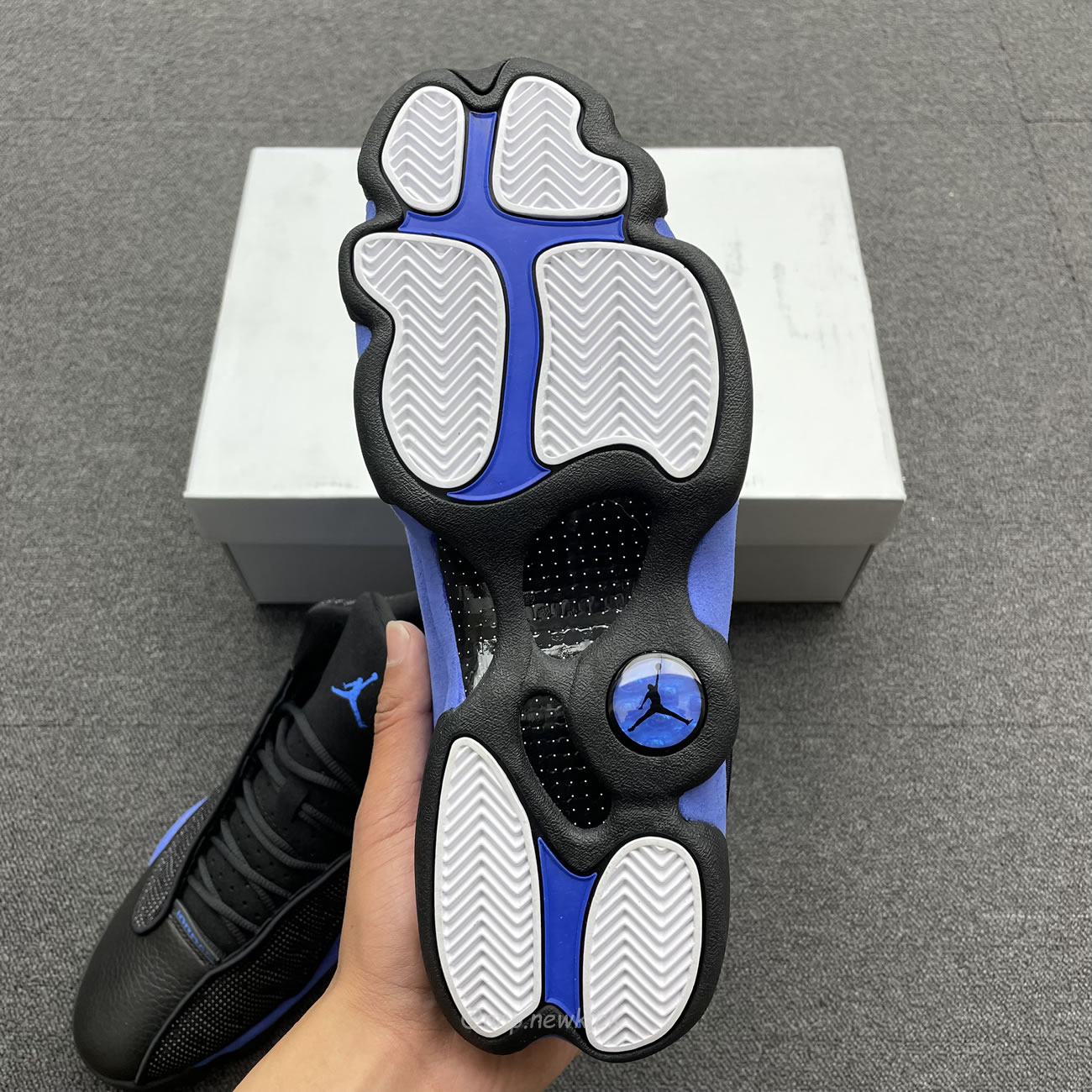 Air Jordan 13 Retro Black Hyper Royal 414571 040 (3) - www.newkick.vip
