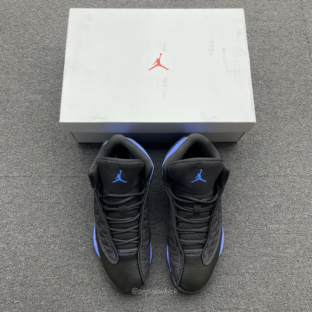 Air Jordan 13 Retro Black Hyper Royal 414571 040 (6) - www.newkick.vip
