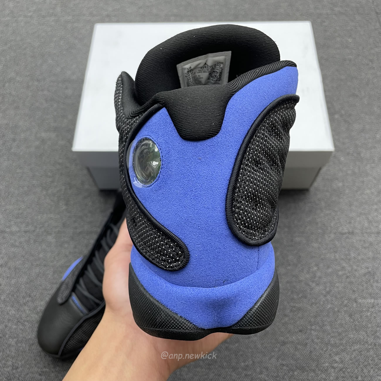 Air Jordan 13 Retro Black Hyper Royal 414571 040 (8) - www.newkick.vip