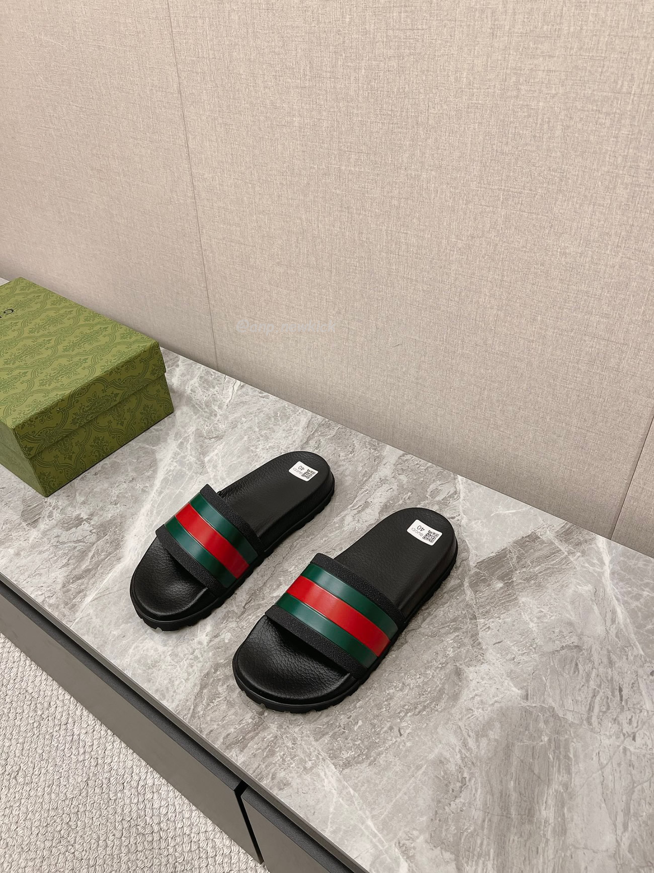 Gucci Mens Woven Leather Sandals 429469 Gib10 1098 (3) - www.newkick.vip