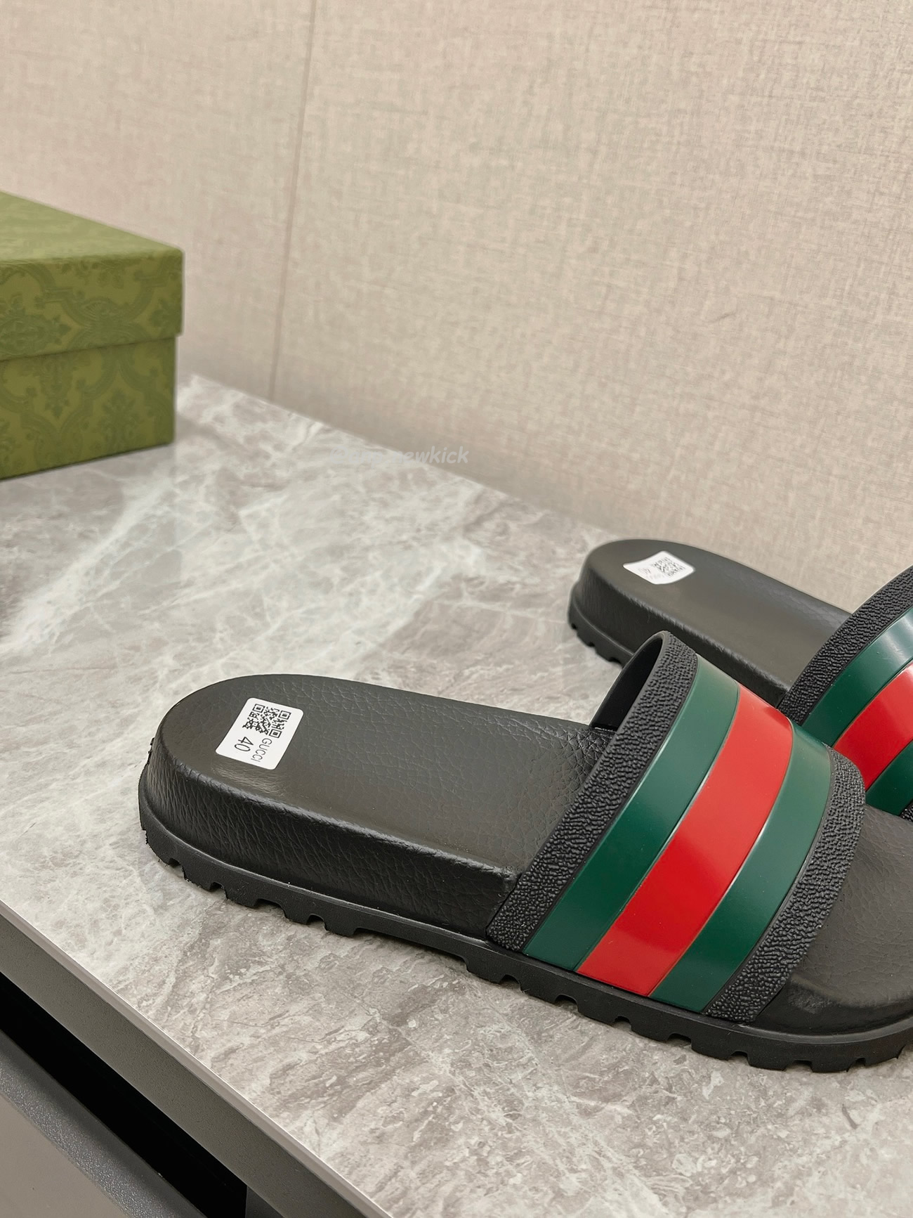 Gucci Mens Woven Leather Sandals 429469 Gib10 1098 (5) - www.newkick.vip