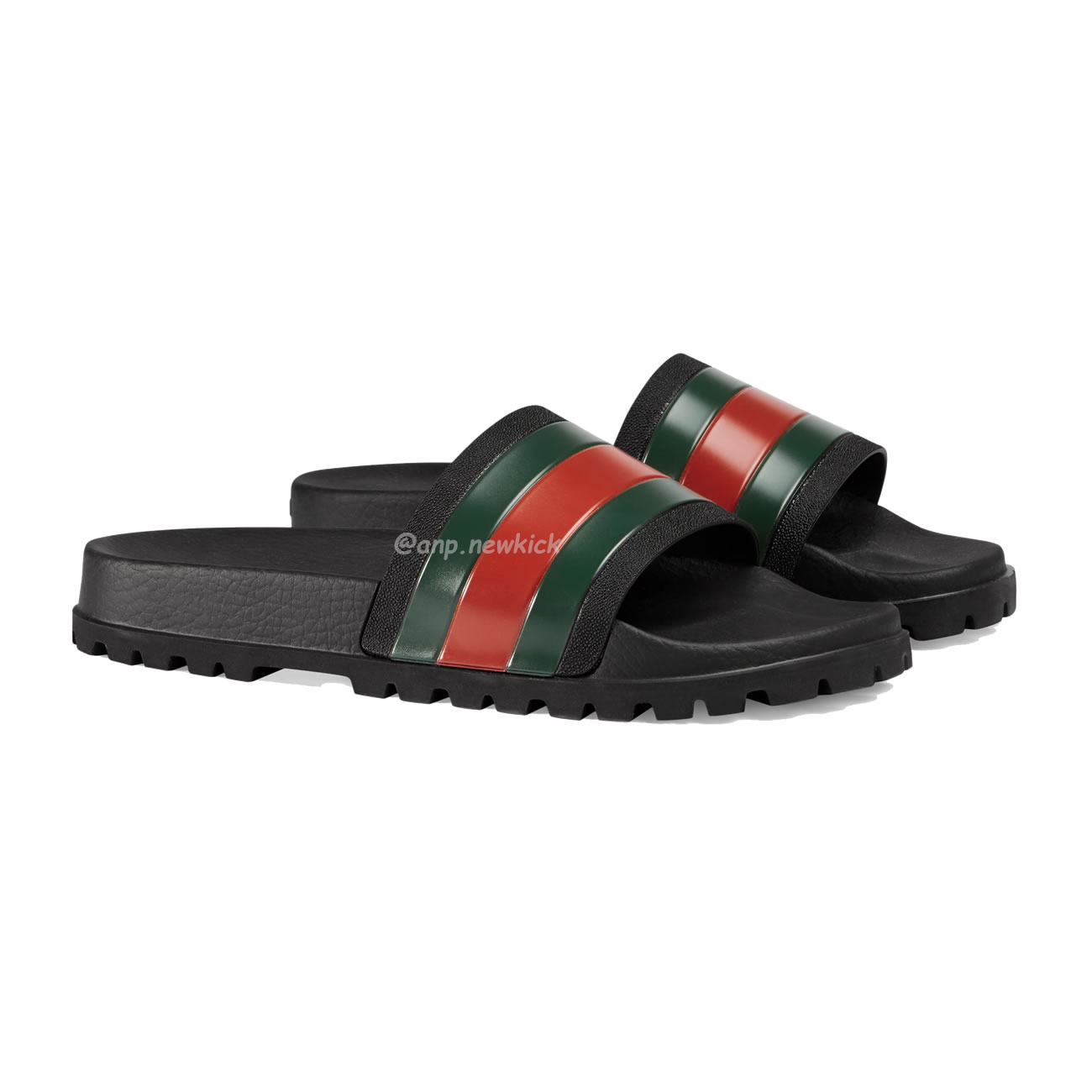 Gucci Mens Woven Leather Sandals 429469 Gib10 1098 (6) - www.newkick.vip