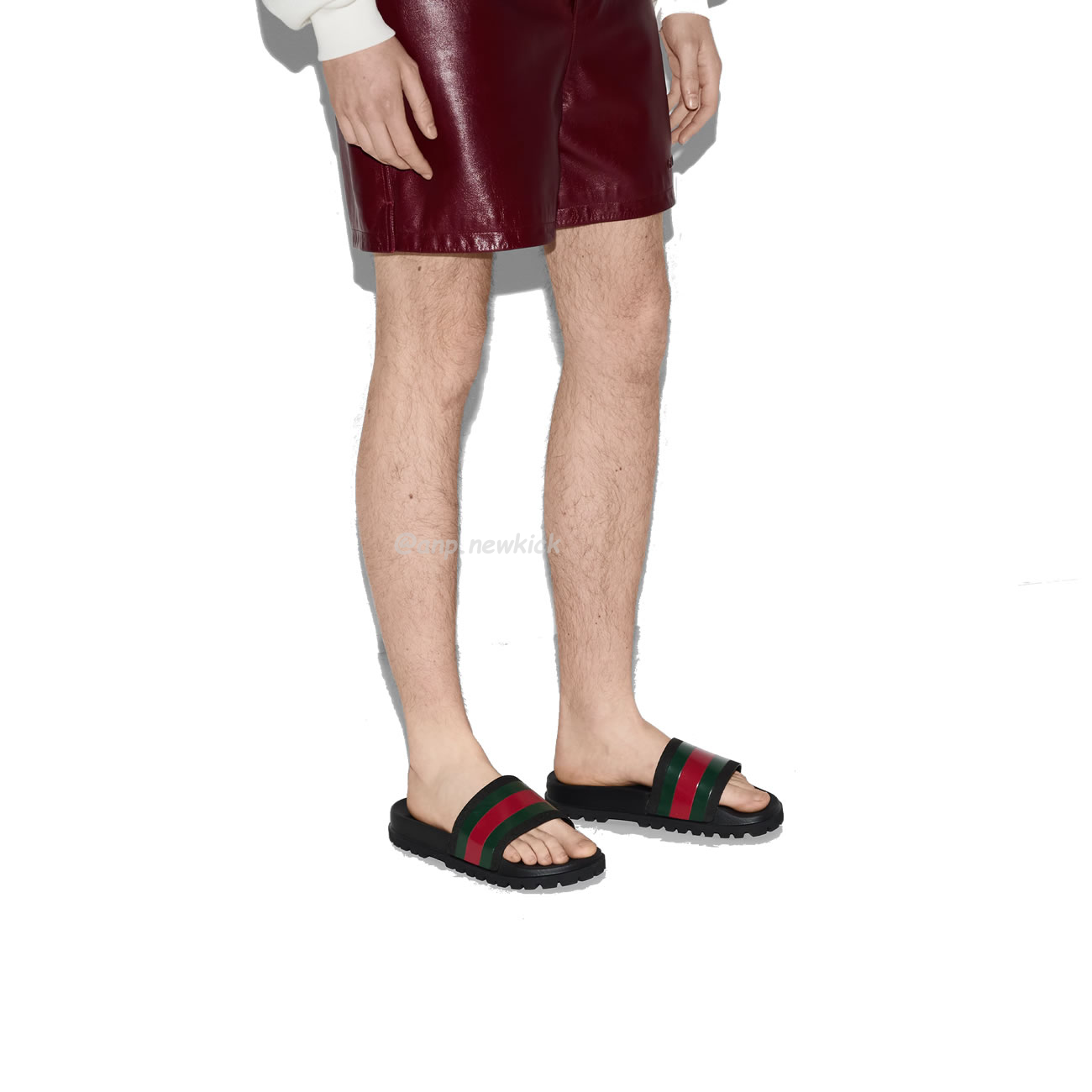 Gucci Mens Woven Leather Sandals 429469 Gib10 1098 (9) - www.newkick.vip