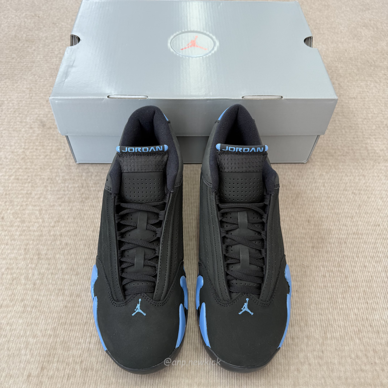 Air Jordan 14 Retro Black University Blue 487471 002 (2) - www.newkick.vip