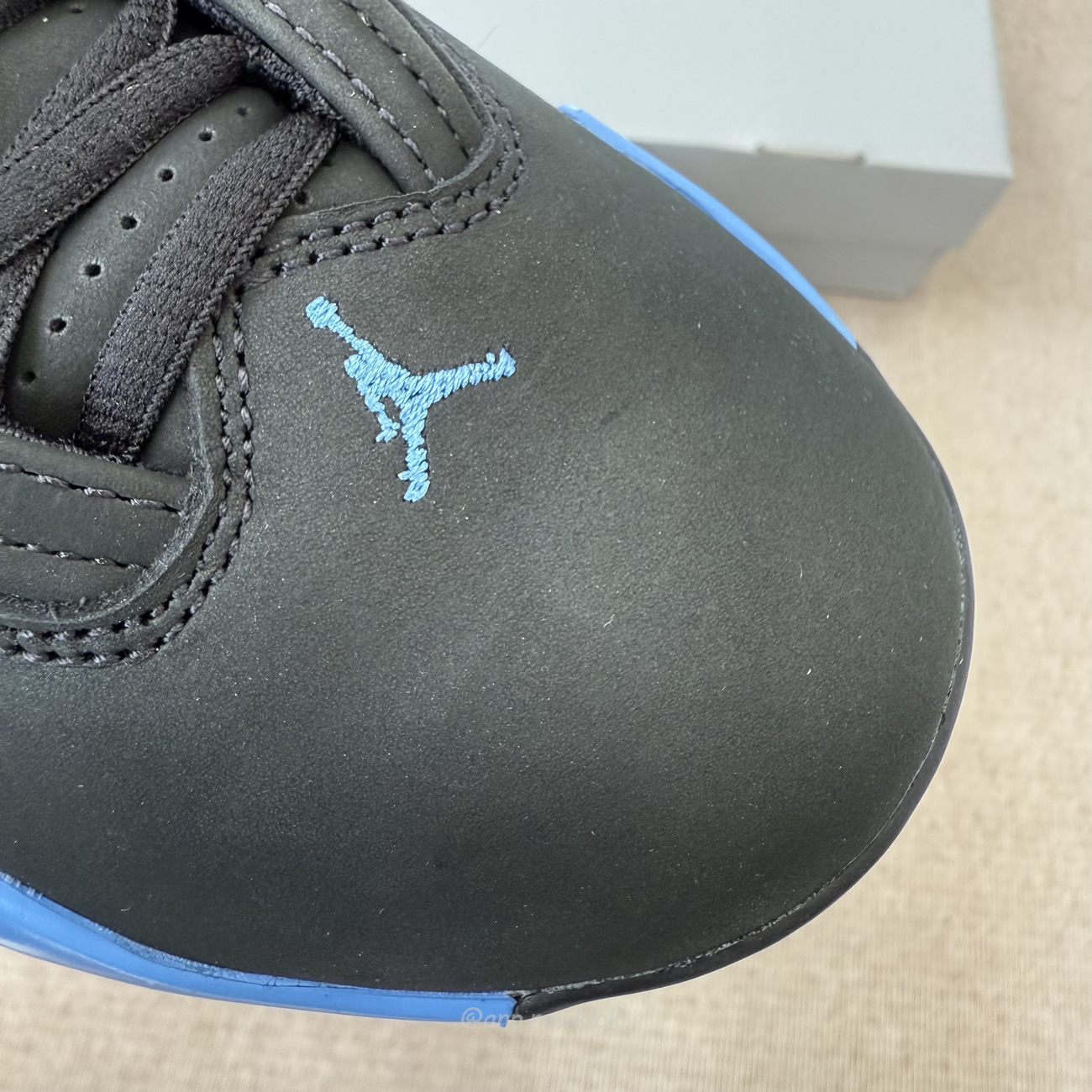 Air Jordan 14 Retro Black University Blue 487471 002 (6) - www.newkick.vip