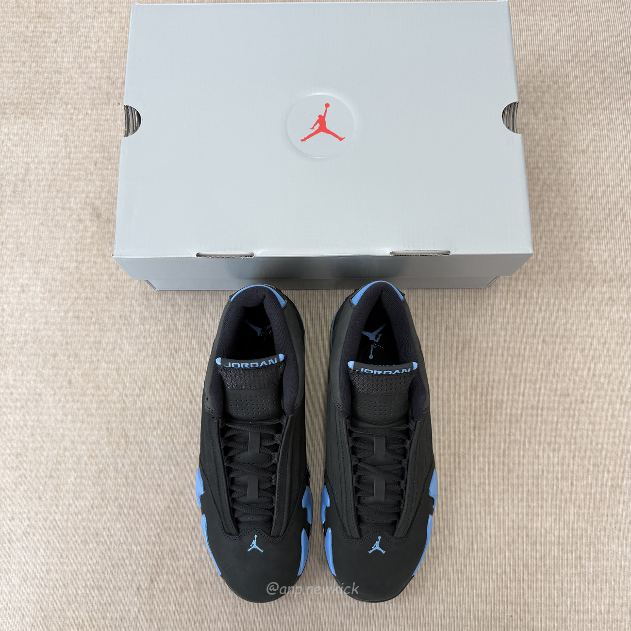 Air Jordan 14 Retro Black University Blue 487471 002 (8) - www.newkick.vip