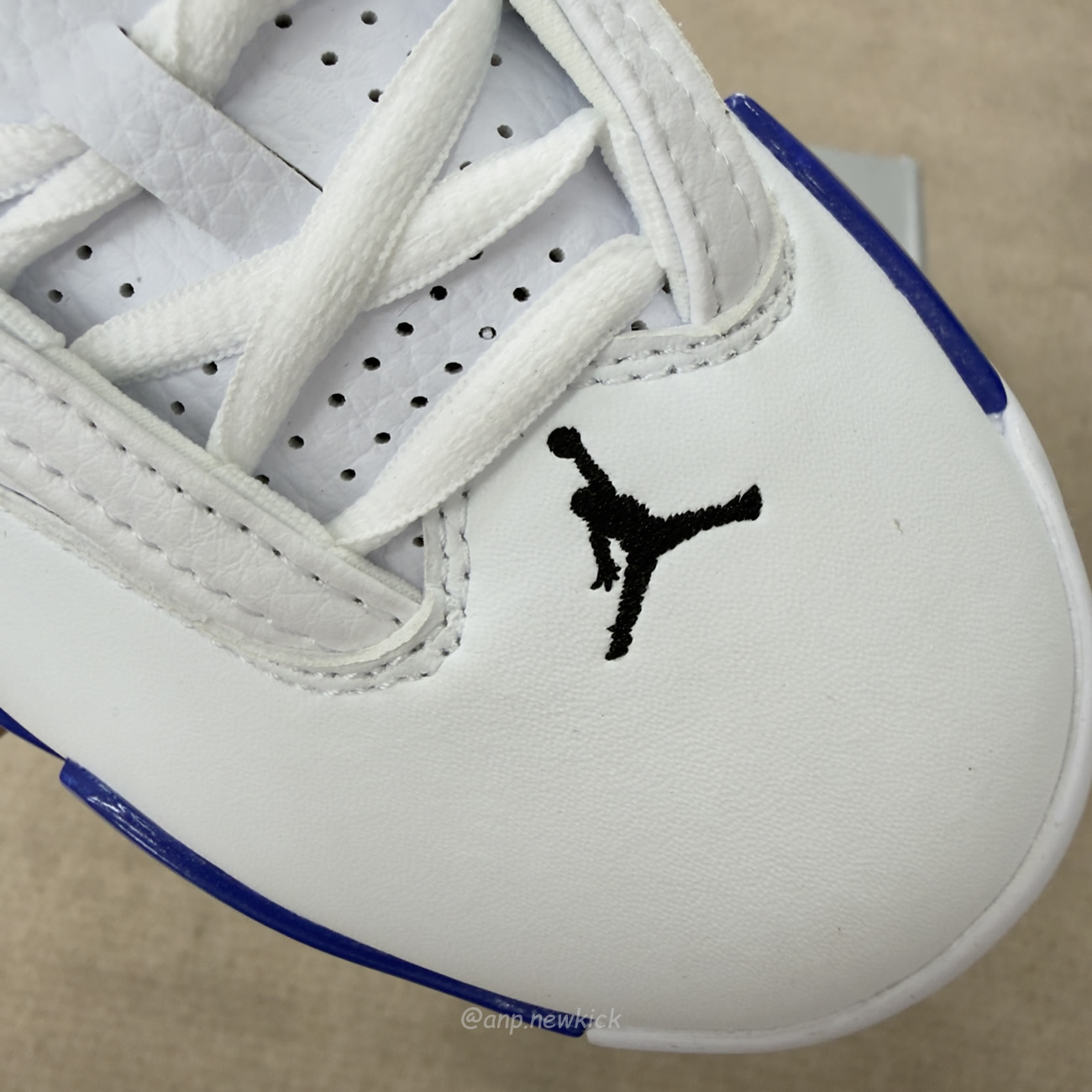 Air Jordan 14 Retro White Hyper Royal 487471 104 (2) - www.newkick.vip